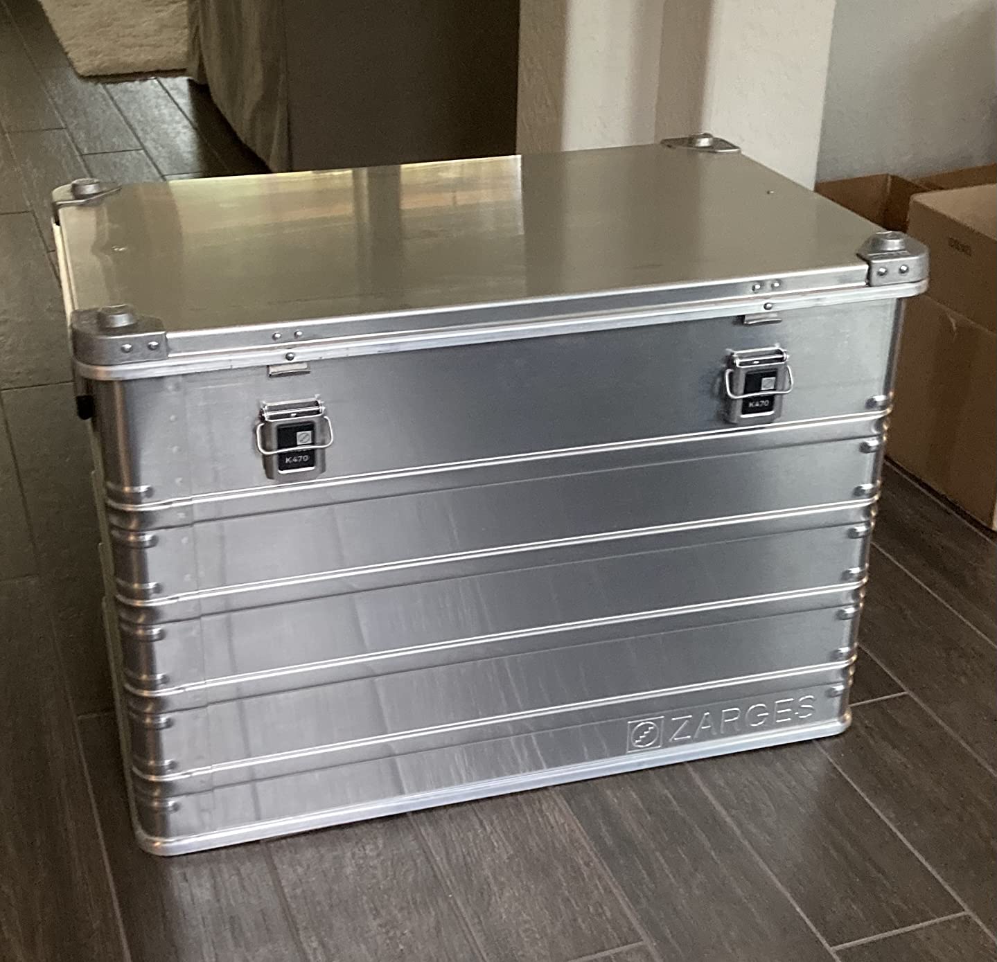 Zarges K470 Aluminum Hard Protective Carrying Case, Portable Stackable Storage, Customizable Safe Lock Box, Dust and Water Resistant (20.5 x 12.6 x 5.9 Inches) customer photo 1