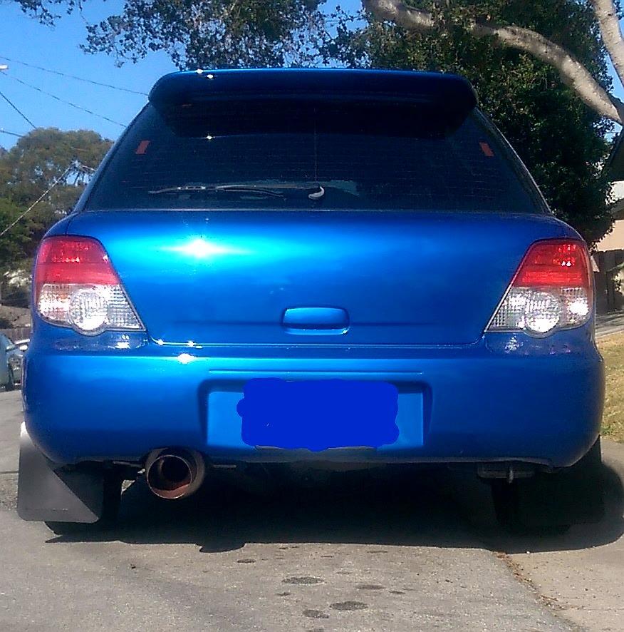 Rally Armor MF1-BAS-BLK Basic Black Mud Flap with Logo (02-07 Subaru WRX/STI/RS/2.5i (Wagons req mod)), 1 Pack customer photo 2