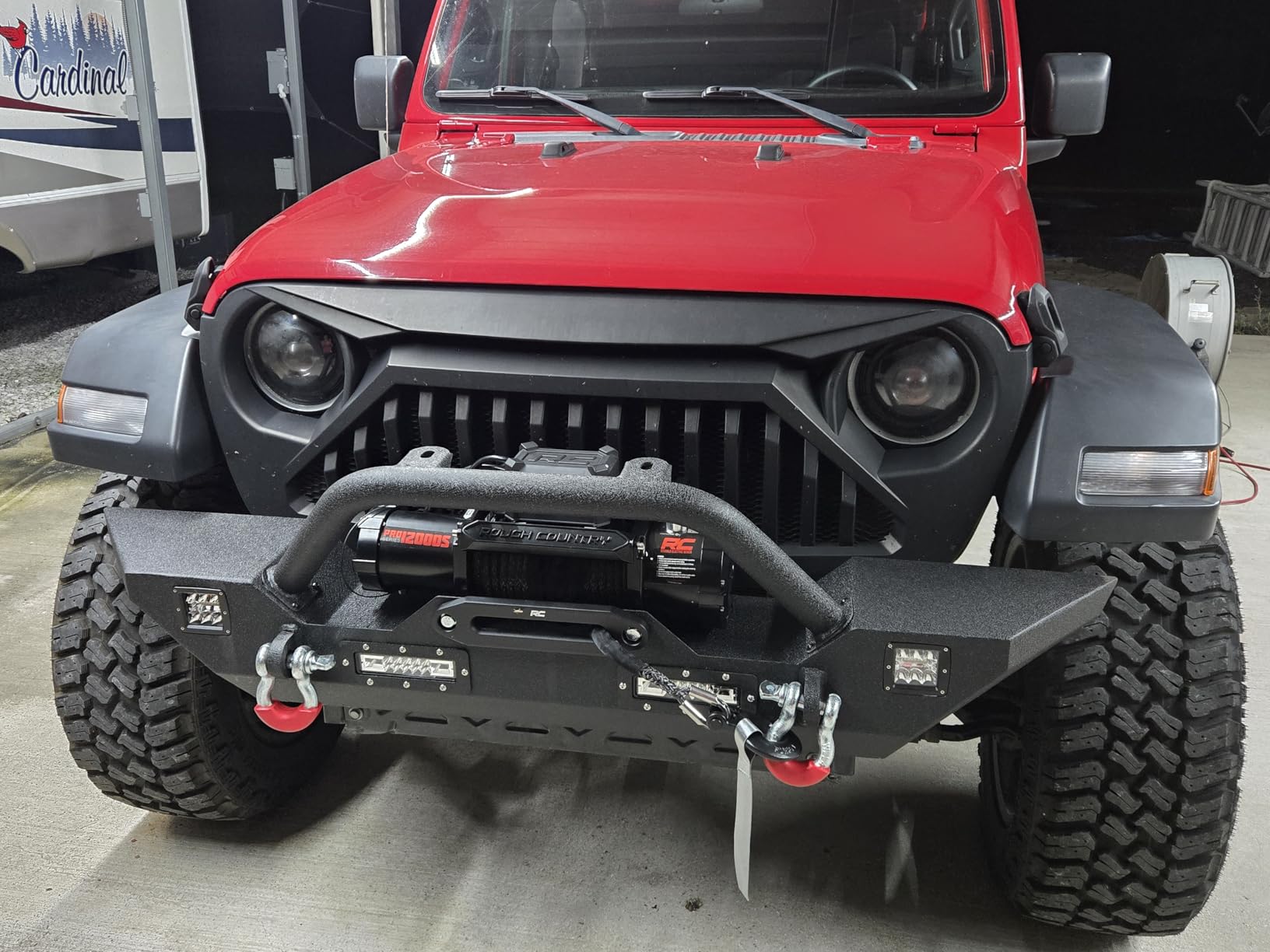 Rough Country 12,000LB PRO Series Electric Winch | Synthetic Rope - PRO12000S, Black customer photo 2