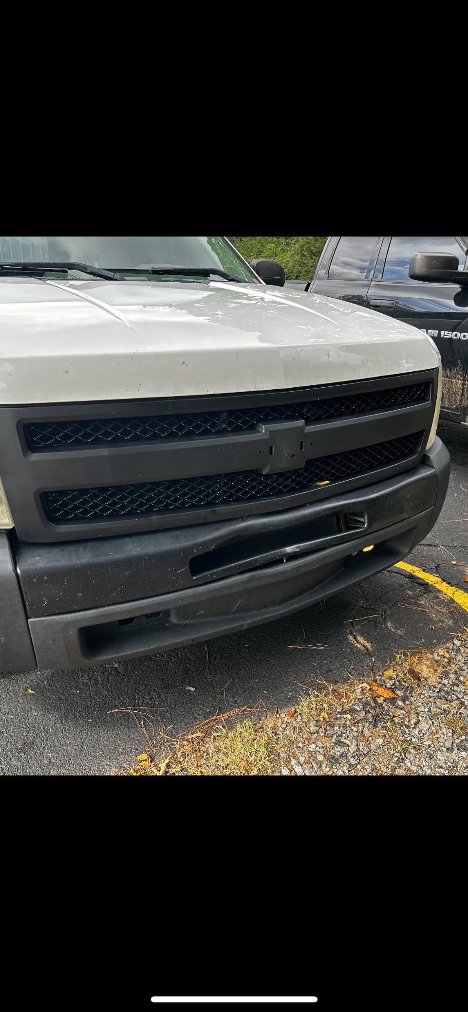 CarPartsDepot Front Grille Grill Black Shell with Insert Compatible With 2007-2013 Chevy Silverado 1500 GM1200578 25810706 customer photo 1