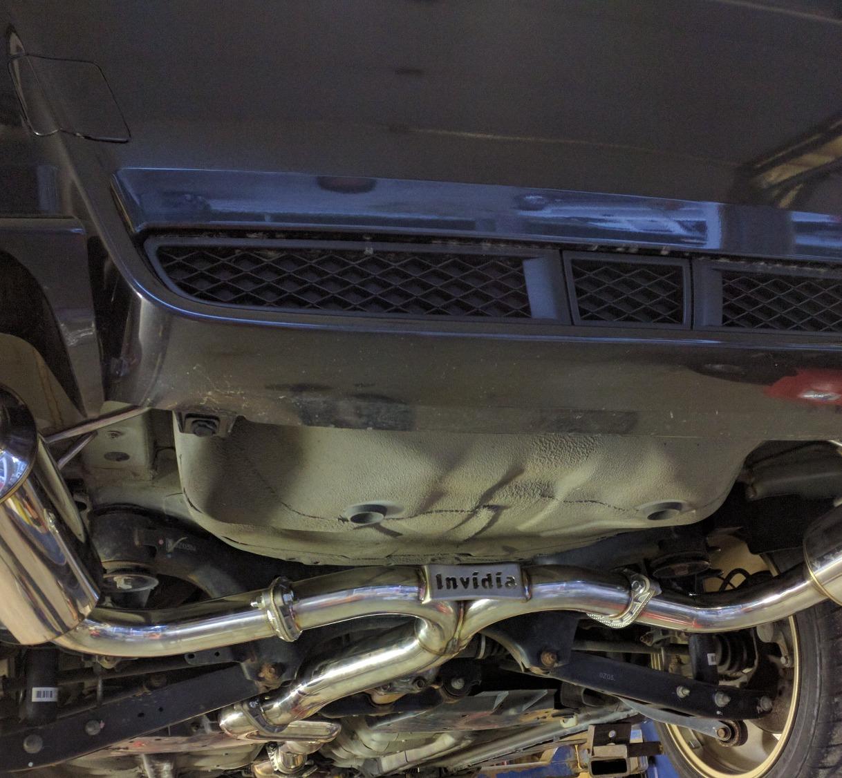 Invidia (HS11STIGTT) N1 Twin Outlet Single Layer Cat-Back Exhaust System with Titanium Tip for Subaru WRX STI 4-Door customer photo 2