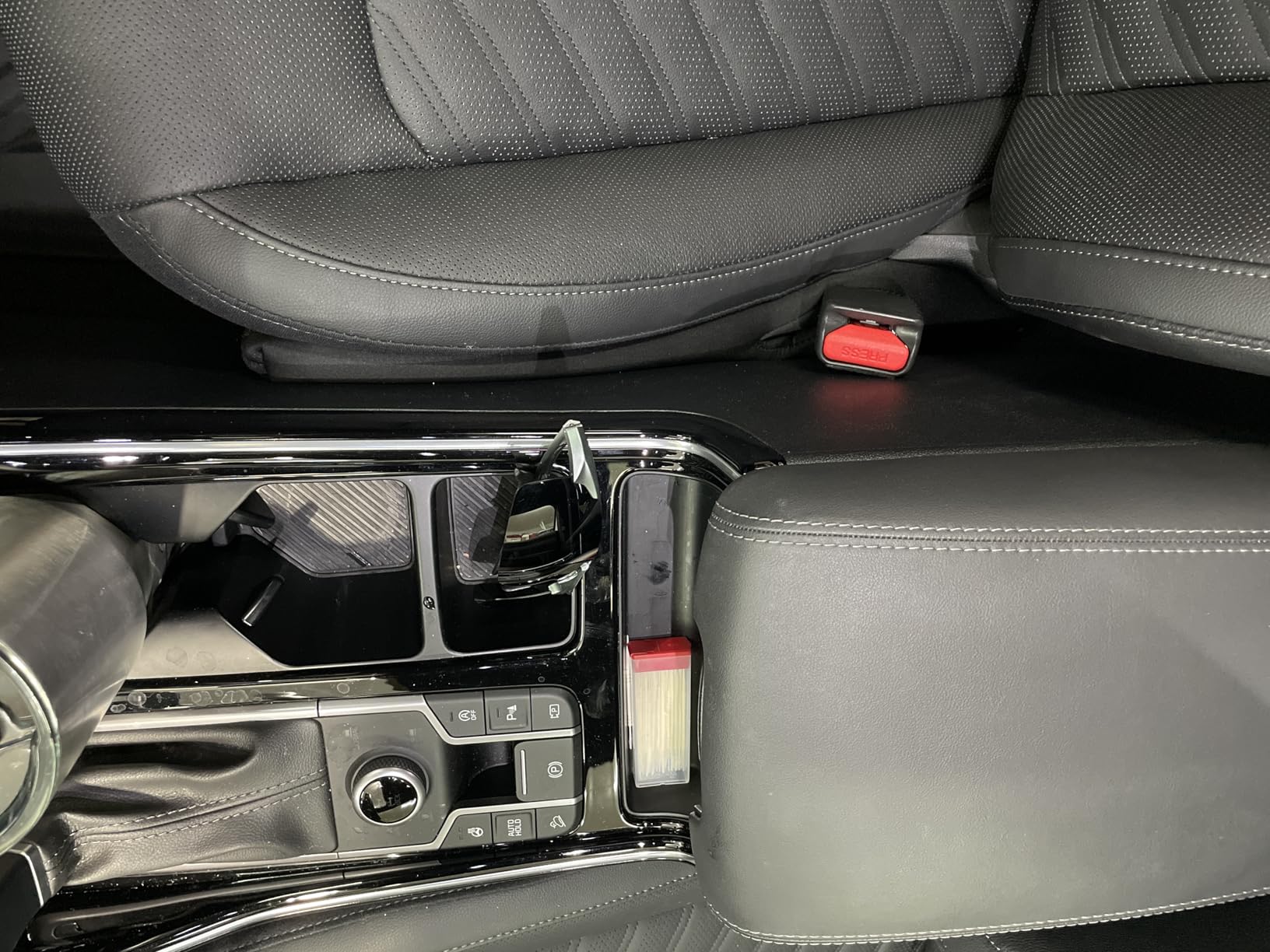 Drop Stop The Original Car Seat Gap Filler - Set of 2 (Pad + LED Light) | Between Seats Console Organizer, Patented, As Seen On Shark Tank customer photo 2