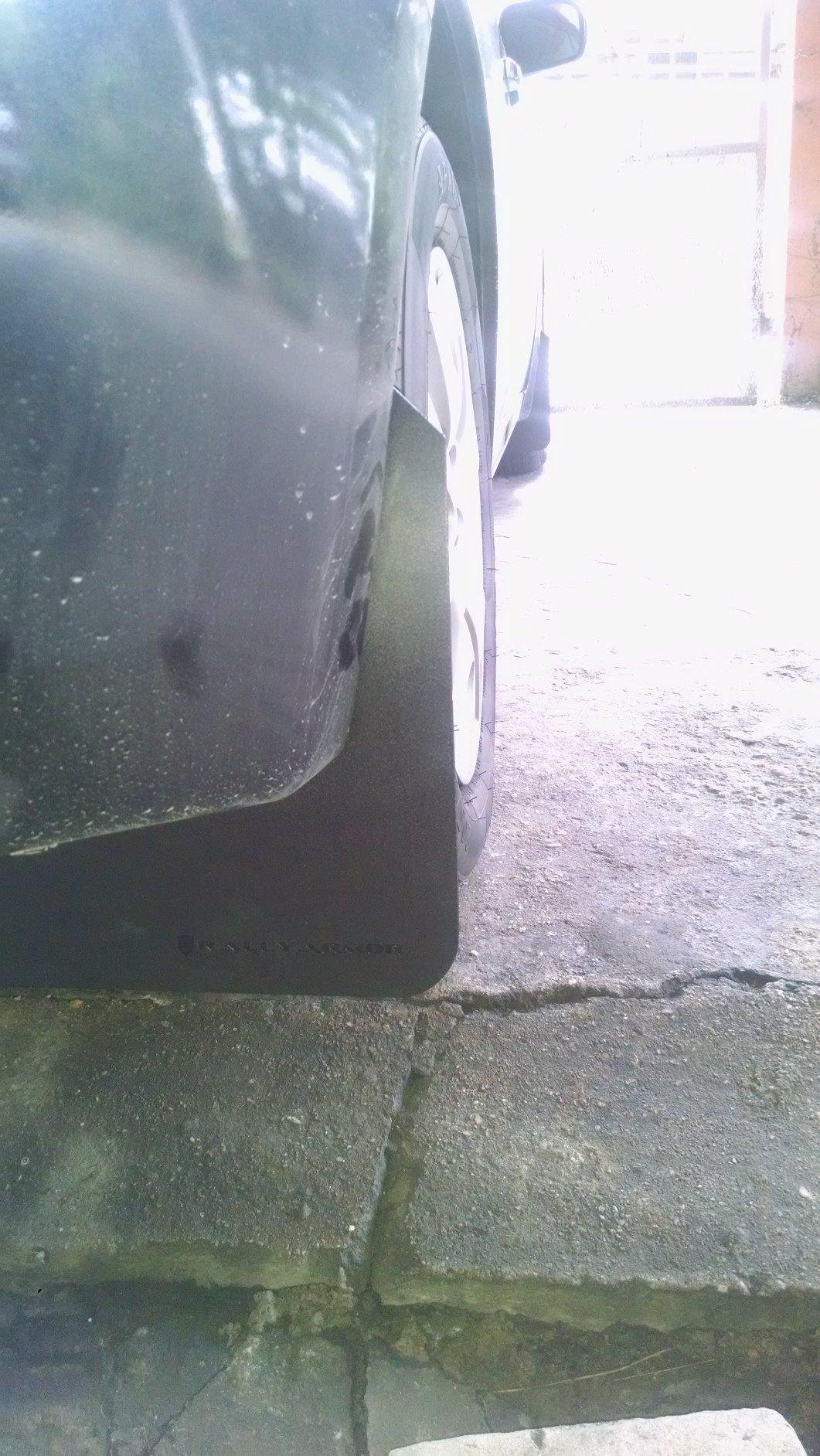 Rally Armor MF6-BAS-BLK Basic Black Mud Flap with Logo (08-10 WRX (Hatch & Sedan) / 08-11 Subaru 2.5i), 1 Pack customer photo 1