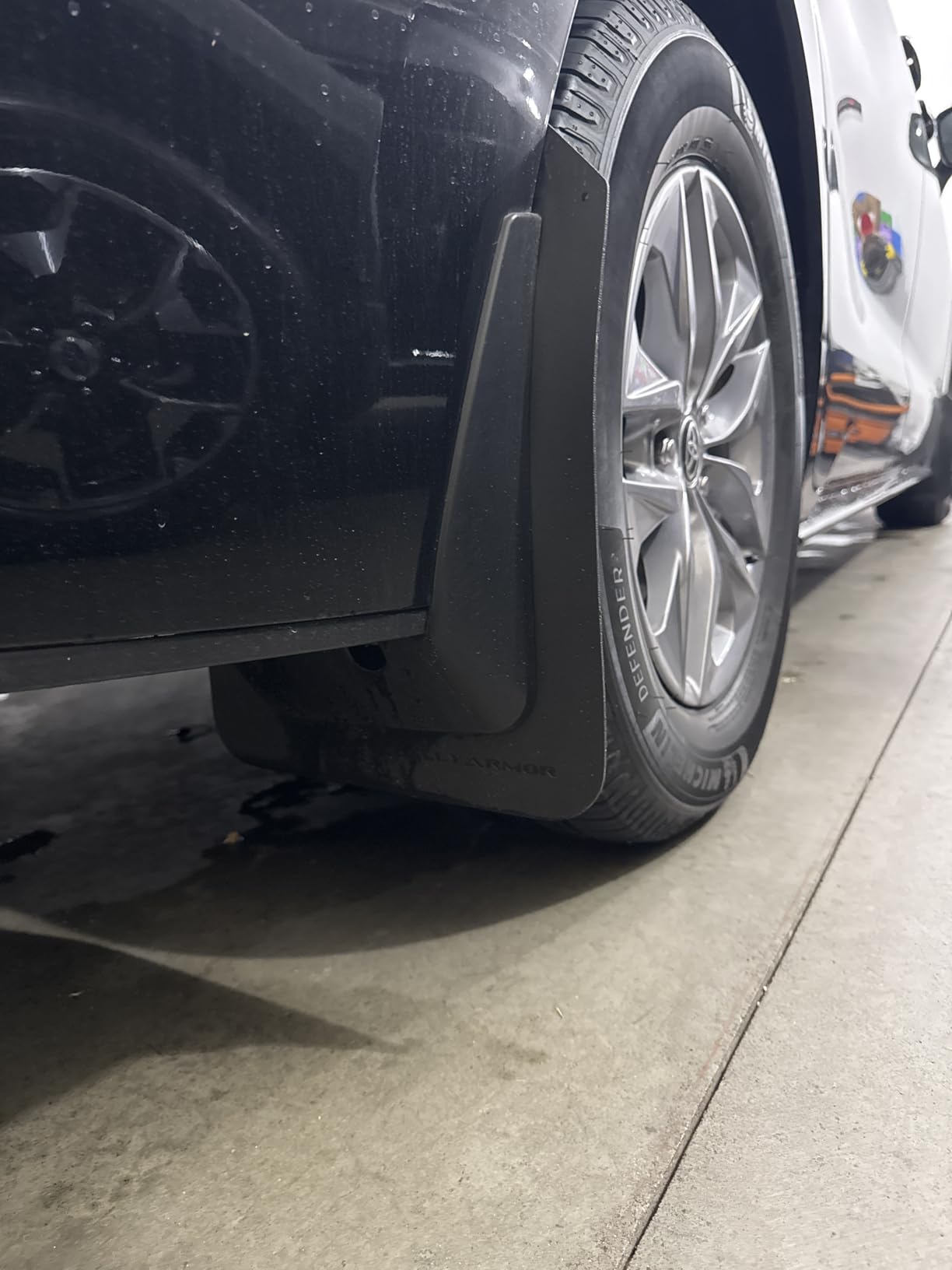 Rally Armor MF12-BAS-BLK Basic Black Mud Flap with Logo (Universal Fitment (no Hardware)), 1 Pack customer photo 2