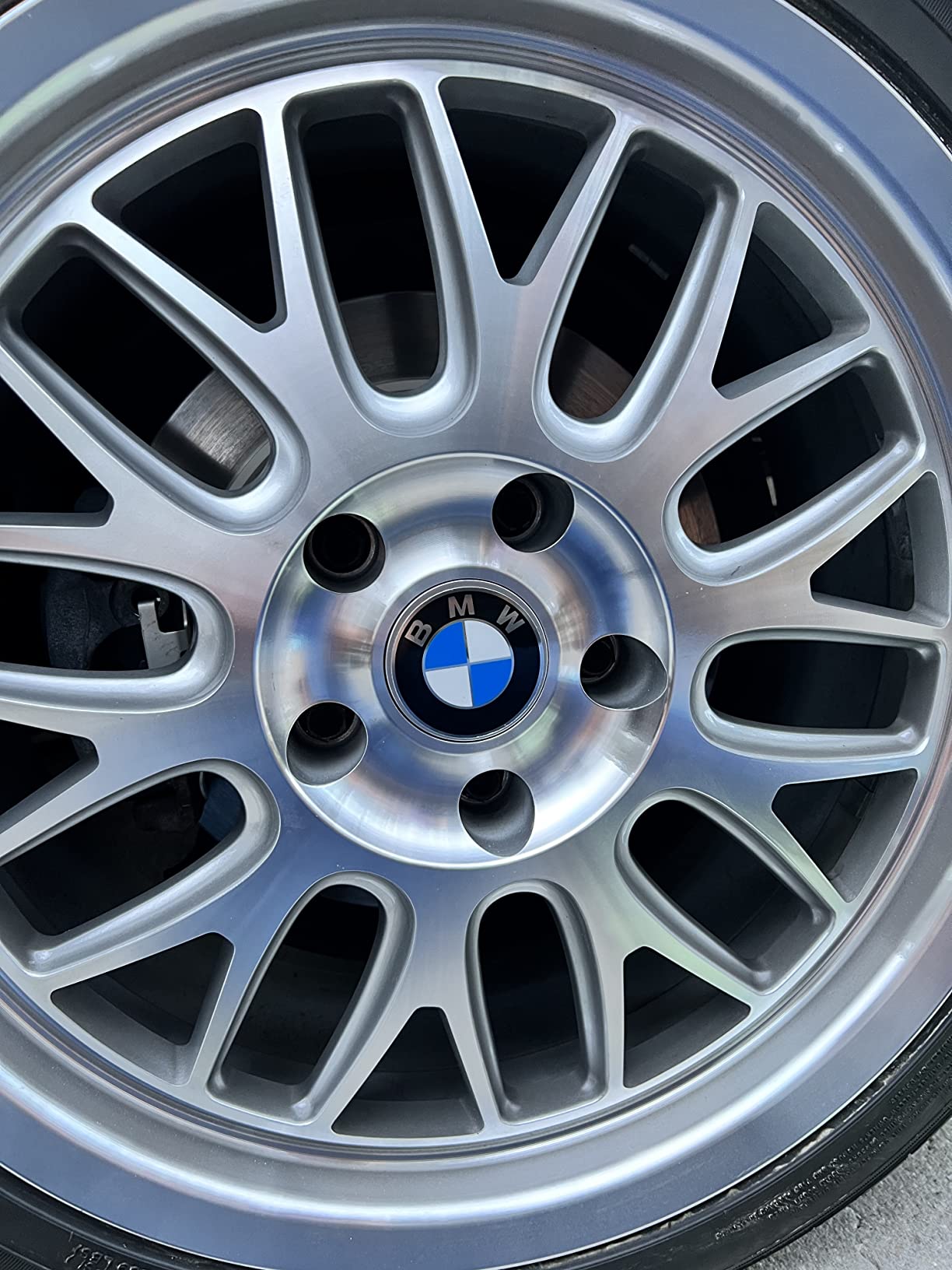 Wheel Center Cap Emblem 58mm GENUINE hubcap logo roundel sticker customer photo 1