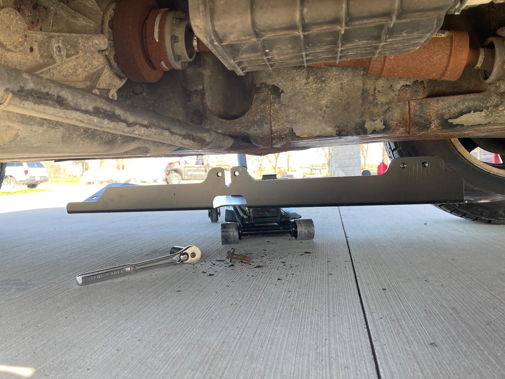 Rough Country Gas Tank Skid Plate for 2007-2018 Jeep Wrangler JK 2-Door customer photo 1