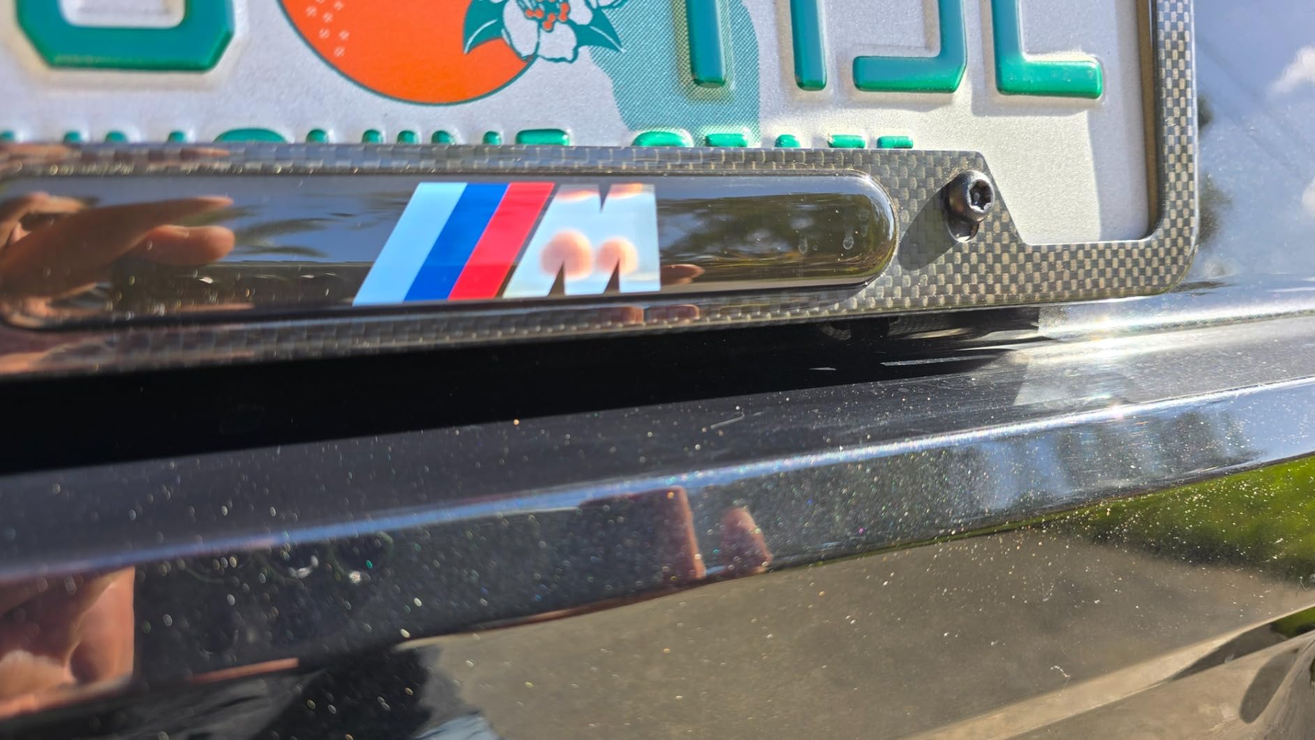 M 82112348413 Carbon Fiber License Plate Frame customer photo 2