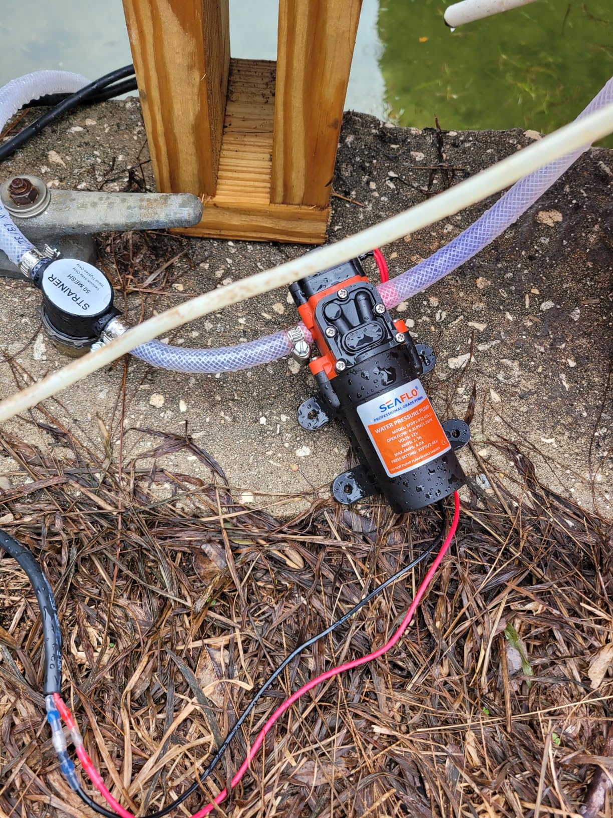 SEAFLO 21-Series Water Pressure Diaphragm Pump - 12V DC, 1.2 GPM, 35 PSI with Adjustable Pressure Switch, Self-Priming, Quiet Operation for RV, Boat, and Off-Grid Applications customer photo 1