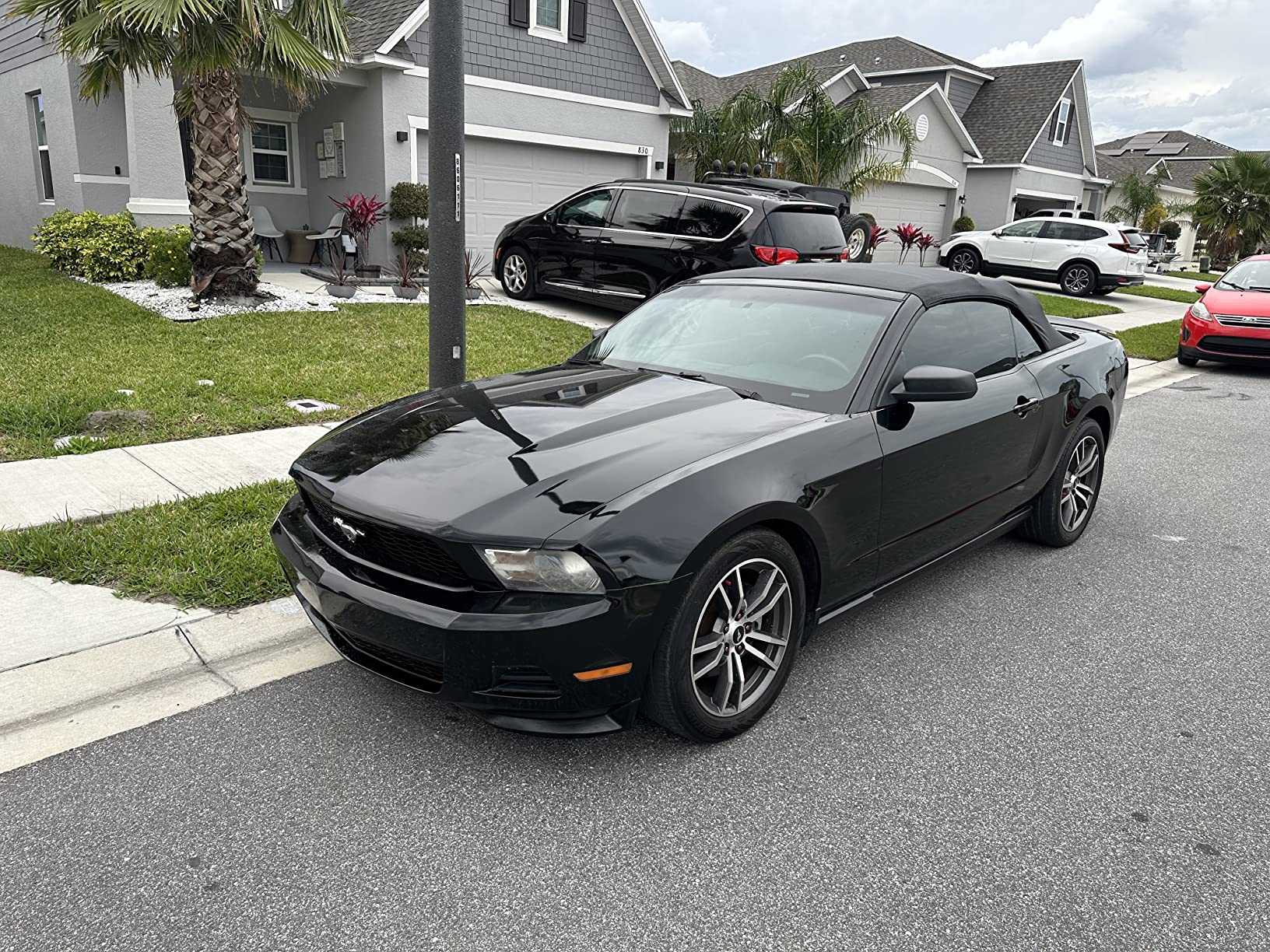 Sierra Auto Tops Replacement Convertible Soft Top with Heated Glass Window, fits Ford Mustang, Shelby, and GT500 Models 2005-2014, Premium Grade Sailcloth Vinyl, Black customer photo 2