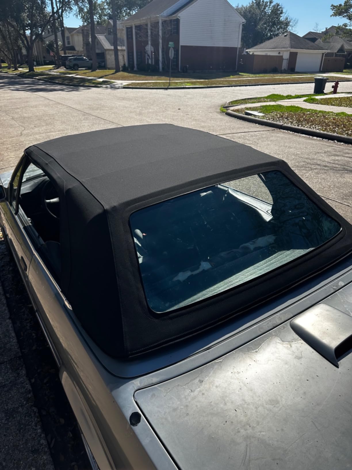 Sierra Auto Tops & Seats Convertible Top for 1987-1993 BMW 3 Series - Black, Cloth, Canvas - Convertible Top Replacement with Plastic Window - BMW E30 Convertible Top, Complete Soft Top customer photo 2