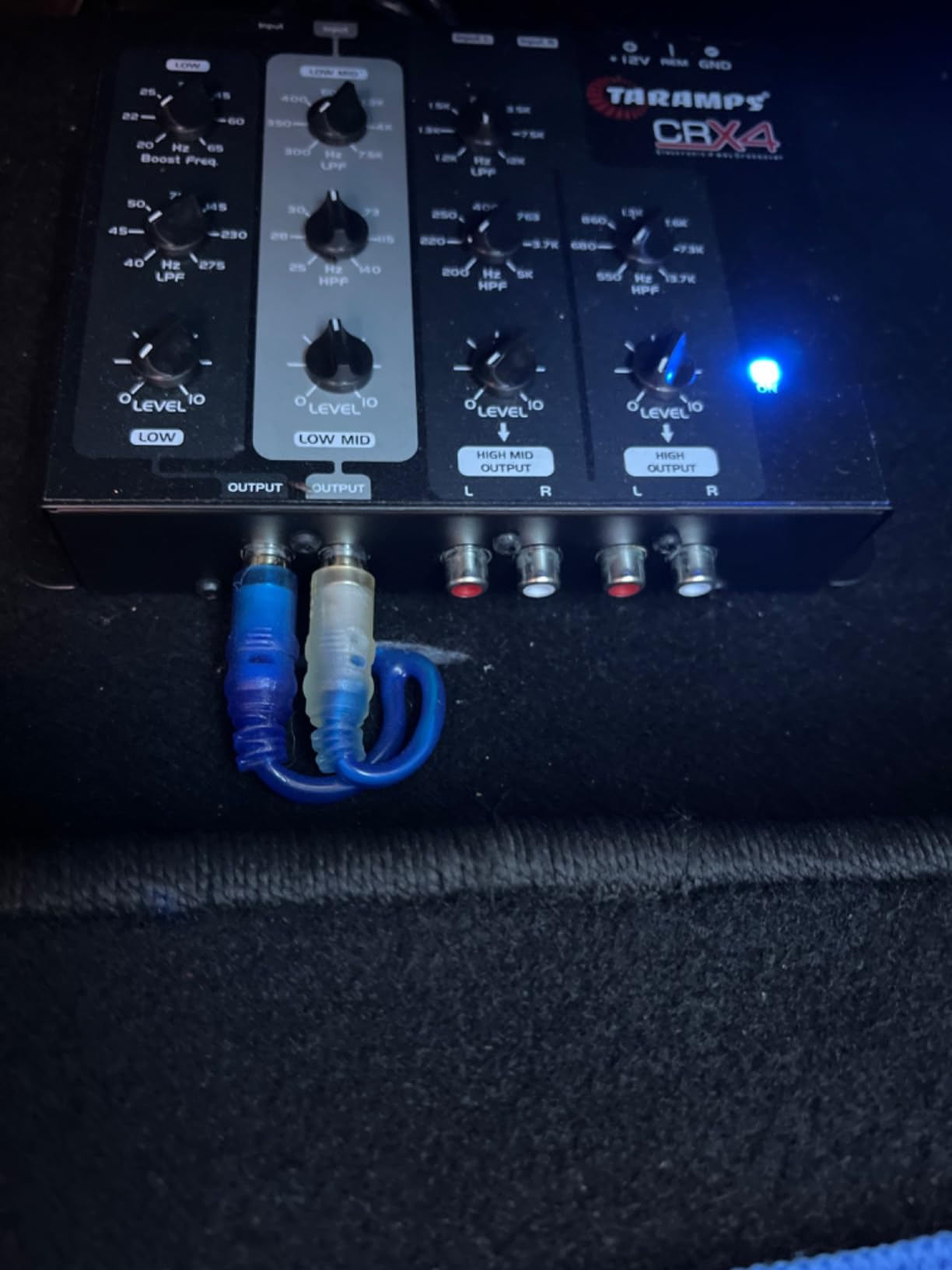 Taramps Crx4 Electronic 4 Way Crossover Rca Channels 8 Volts Rms Car Audio Processor Stereo Equalizer Great for Low/High with Bass Boost, Compact Size customer photo 1