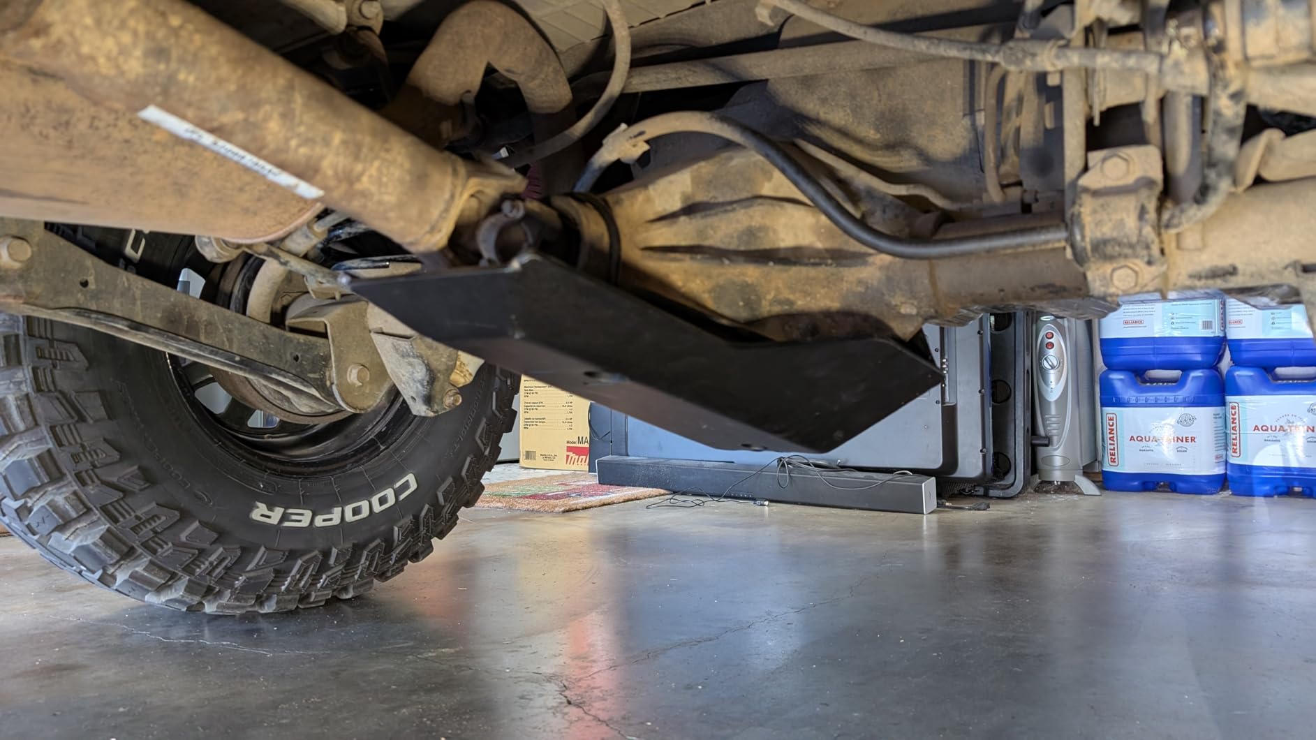 Rough Country Rear Differential Skid Plate for Jeep Wrangler JK/Unlimited (2007-2018) Dana 44 - Heavy Duty 1/4