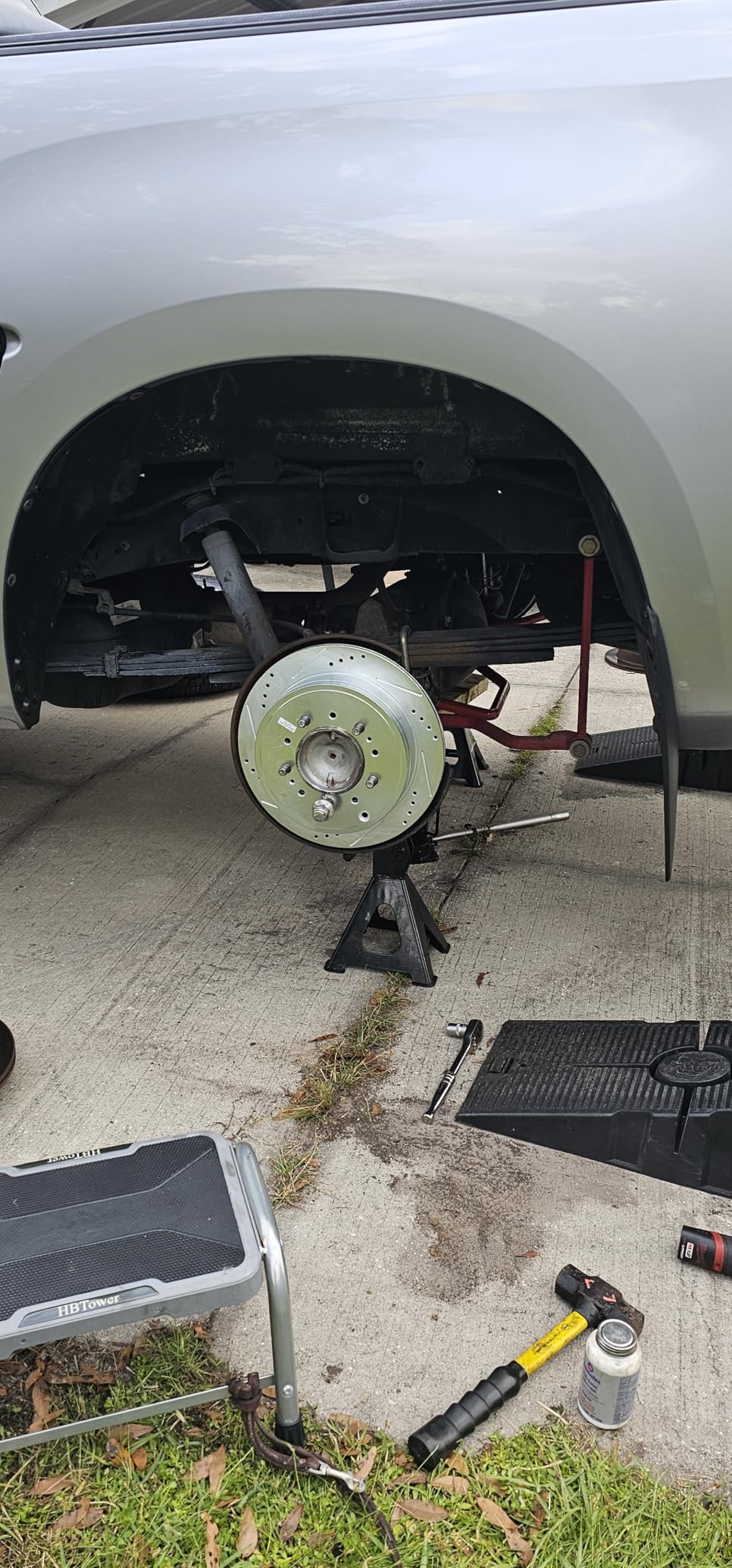 PowerStop Front & Rear Brake Kit For Toyota Tundra 2007-21 |Land Cruiser 2016-21 |Sequoia 2008-22 - Truck & Tow Carbon Fiber Ceramic Brake Pads + Drilled & Slotted Rotors Upgrade, K2813-36 customer photo 2
