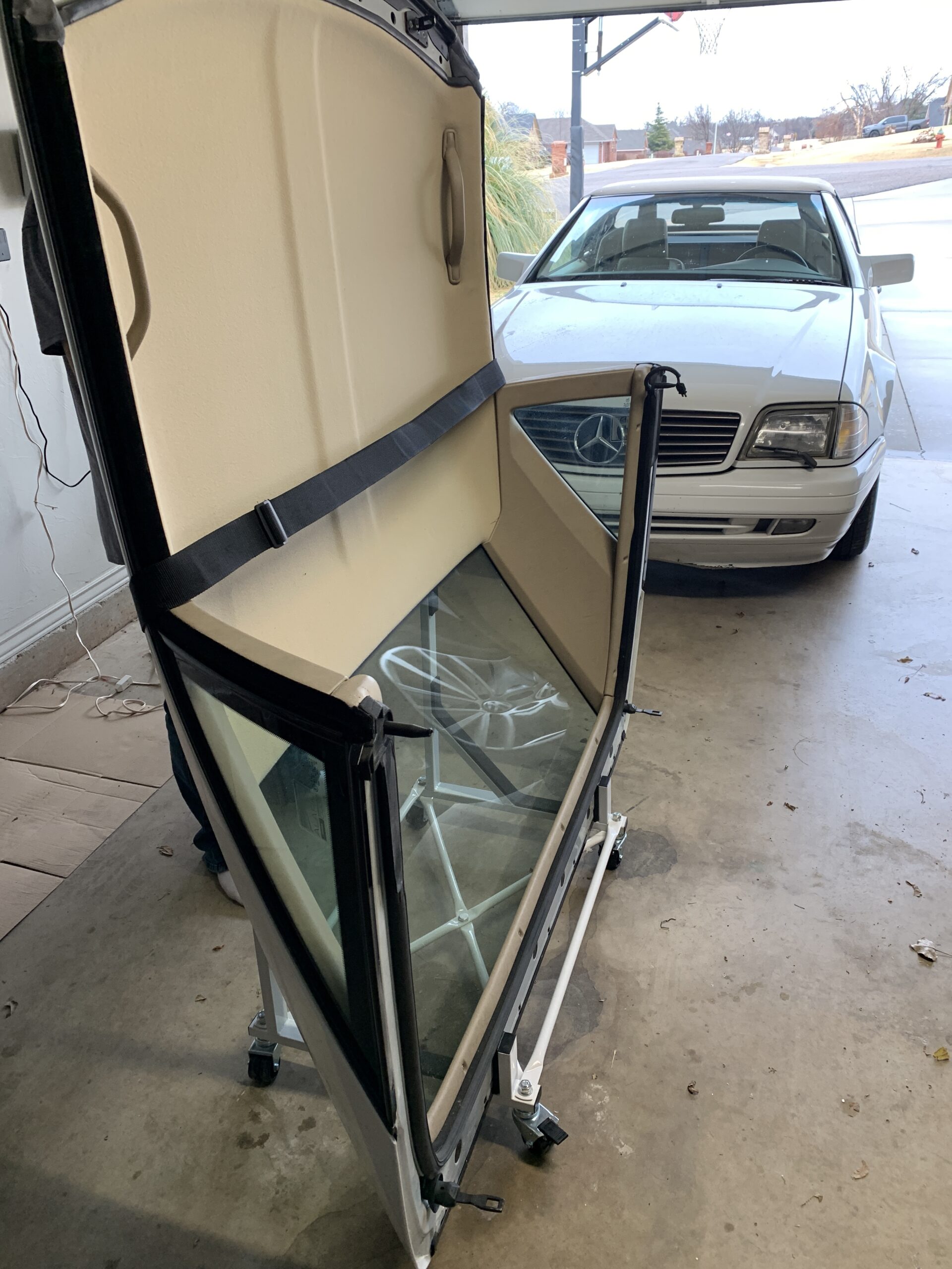 Heavy-Duty Hardtop Stand Storage Cart with Securing Strap and Generic Hard Top Dust Cover customer photo 2