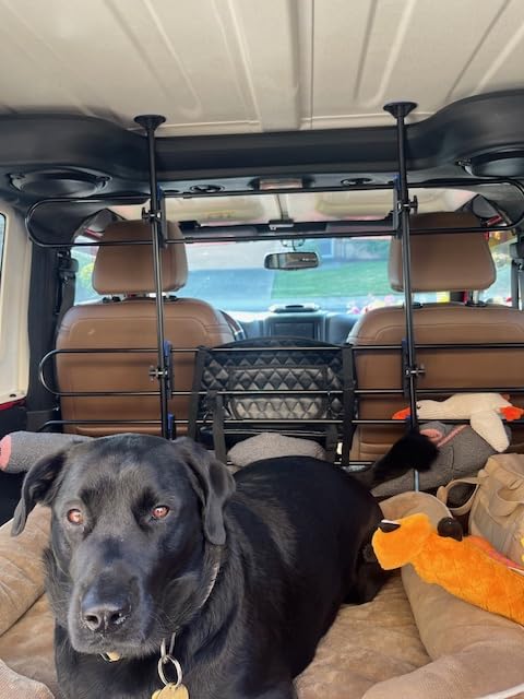 PetSafe Happy Ride Metal Dog Barrier, Pet Gate Vehicle Divider for Cars, Minivans & SUVs customer photo 1