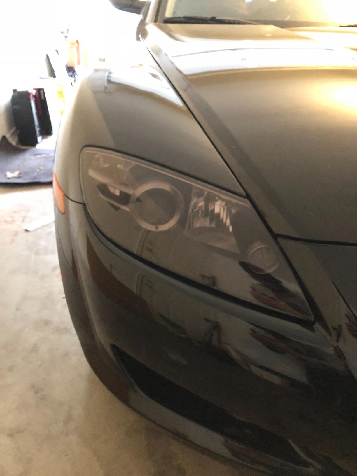 12 by 48 Inches Self Adhesive Headlight, Tail Lights, Fog Lights Tint Vinyl Film (12 X 48, Light Black) customer photo 1