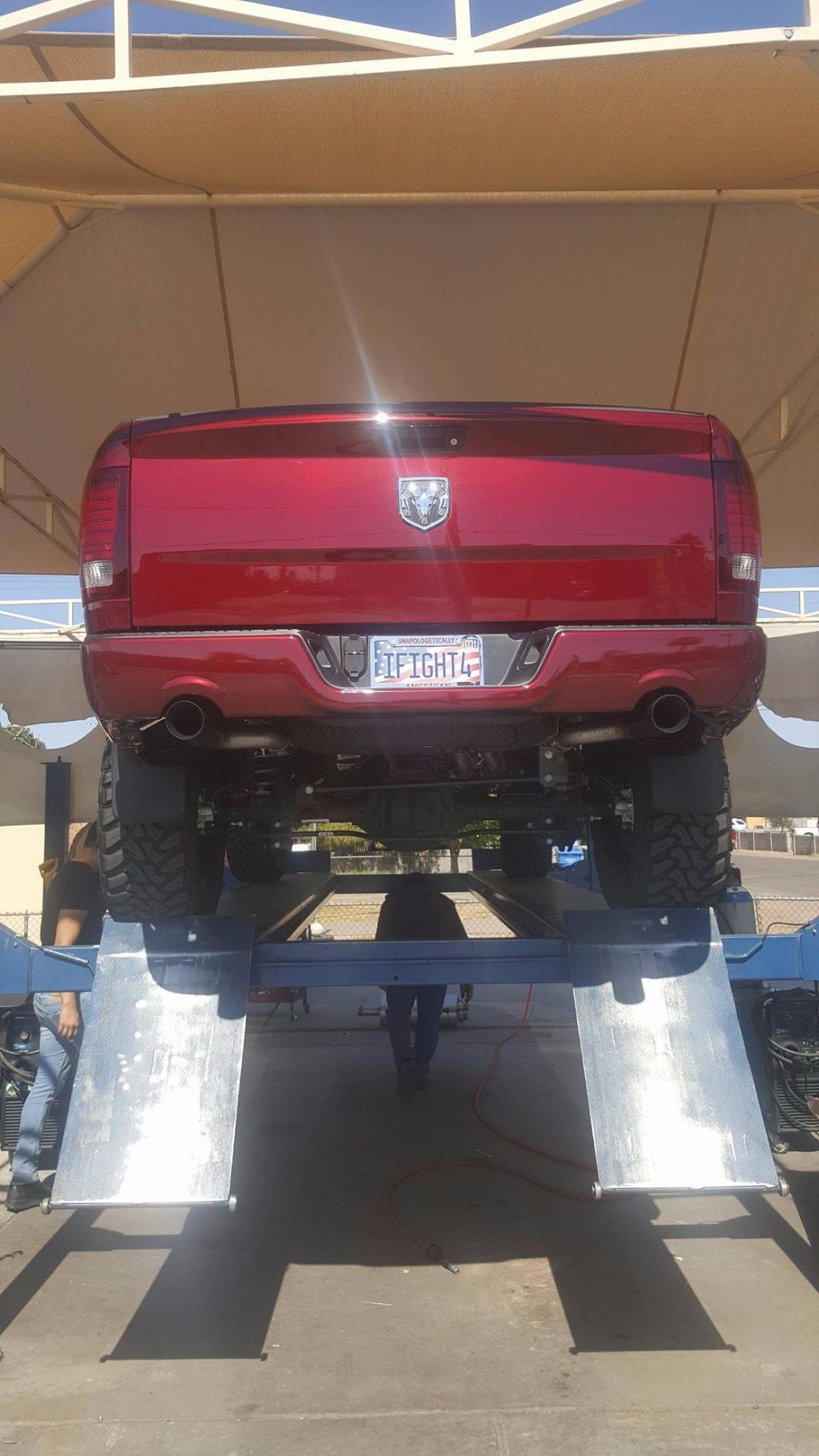 Flowmaster 817690 Outlaw Cat-Back Exhaust Kit 3 Inch Stainless Steel 4 Inch Black Tips Compatible with 2009-2024 Classic RAM 1500 4.7L 5.7L Std Cab 8' Bed Crew Cab 5'7 Bed Quad Cab 6'4 Bed 2 & 4WD customer photo 1