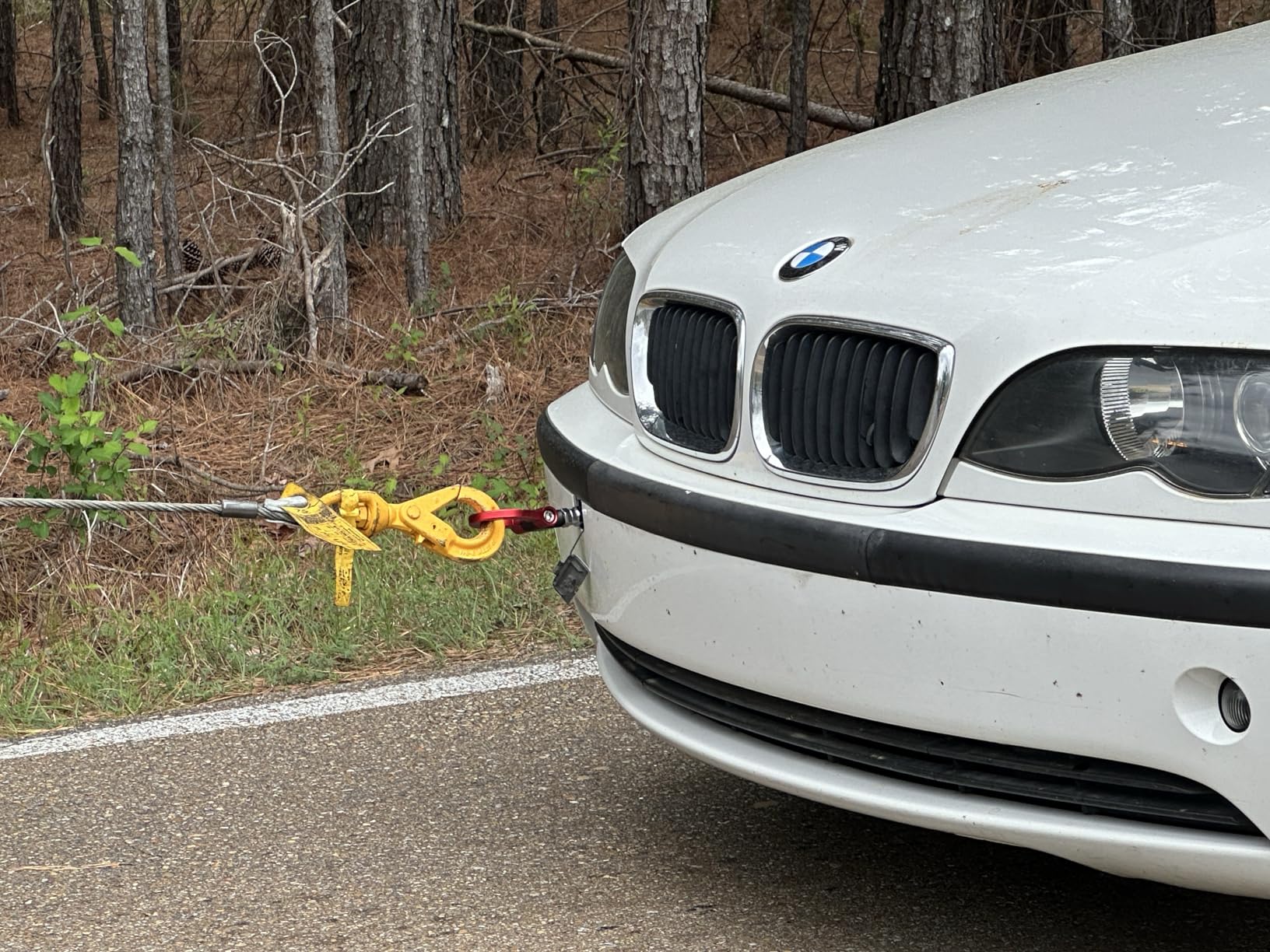DEWHEL Aluminum Track Racing Front Rear Bumper Car Accessories Auto Trailer Ring Eye Towing Tow Hook Kit Red compatible with BMW 1 3 5 Series X5 X6 E36 E39 E46 E82 E90 E91 E92 E93 E70 E71 Mini Cooper customer photo 1