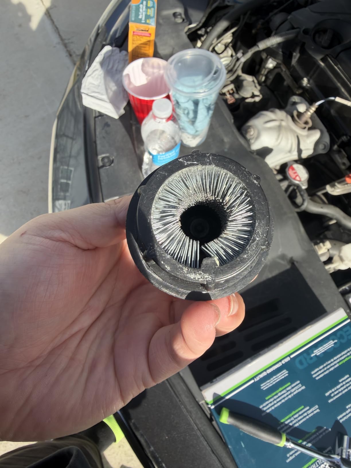 Steelman Battery Post Terminal Cleaner for Automotive and Marine Batteries, Steel Bristle Brush customer photo 1