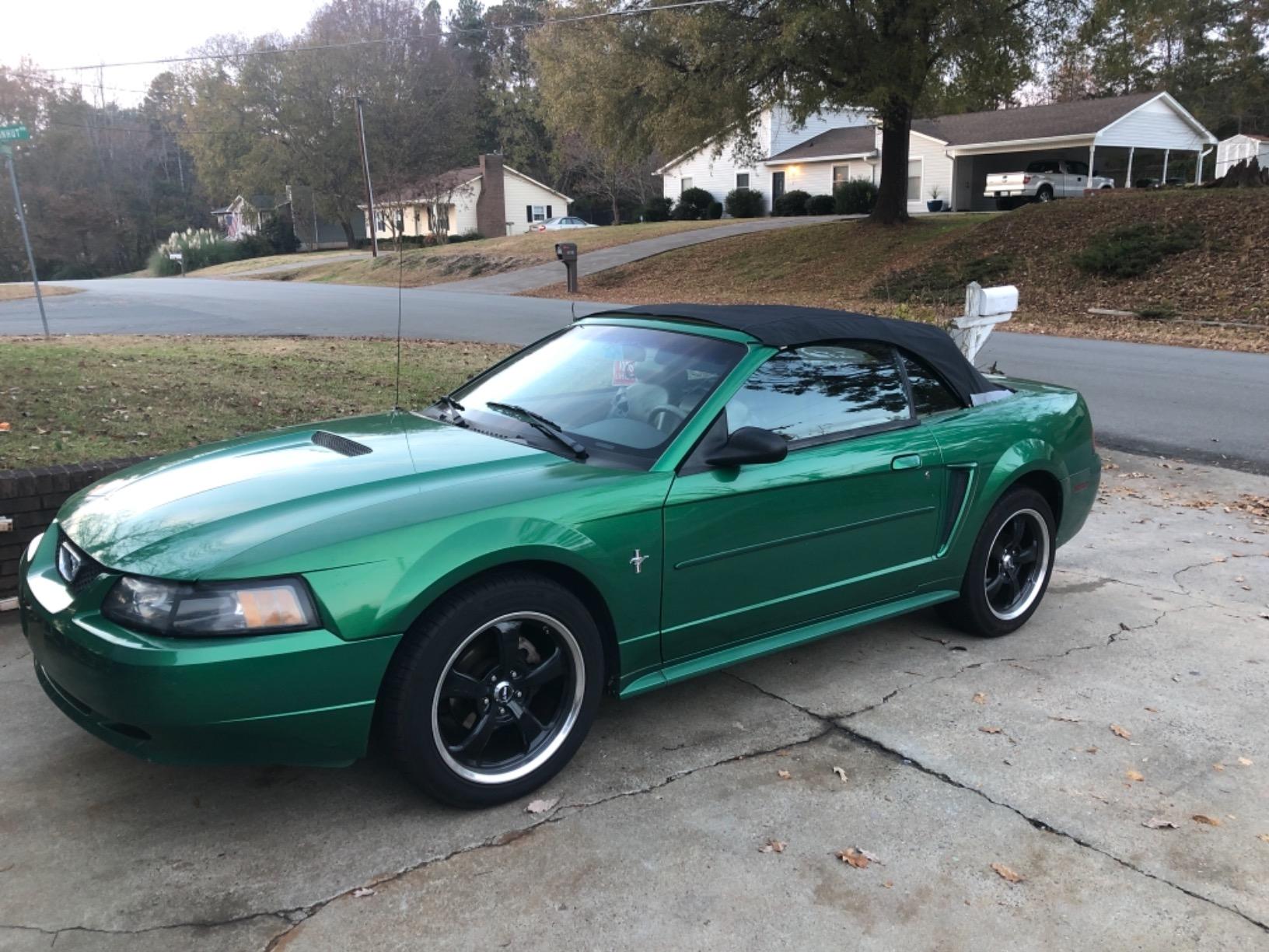 Sierra Auto Tops Replacement Convertible Soft Top with Heavy Gauge Pressed Plastic Window, fits Ford Mustang models 1994-2004, Premium Grade Sailcloth Vinyl, Black customer photo 2