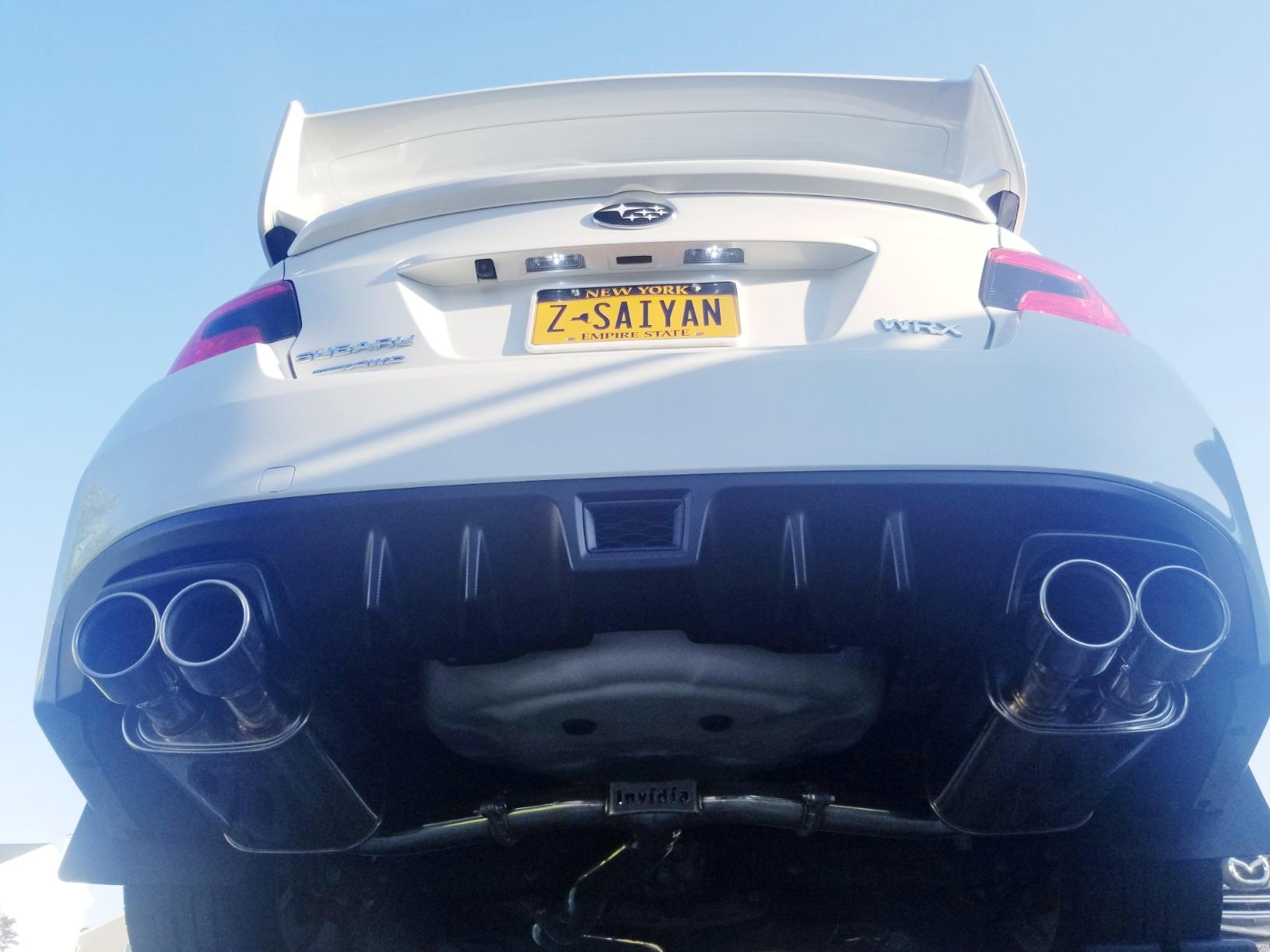 Invidia (HS15STIG3T) Q300 Rolled Titanium Quad Tip Cat-Back Exhaust System for Subaru WRX/STI customer photo 1