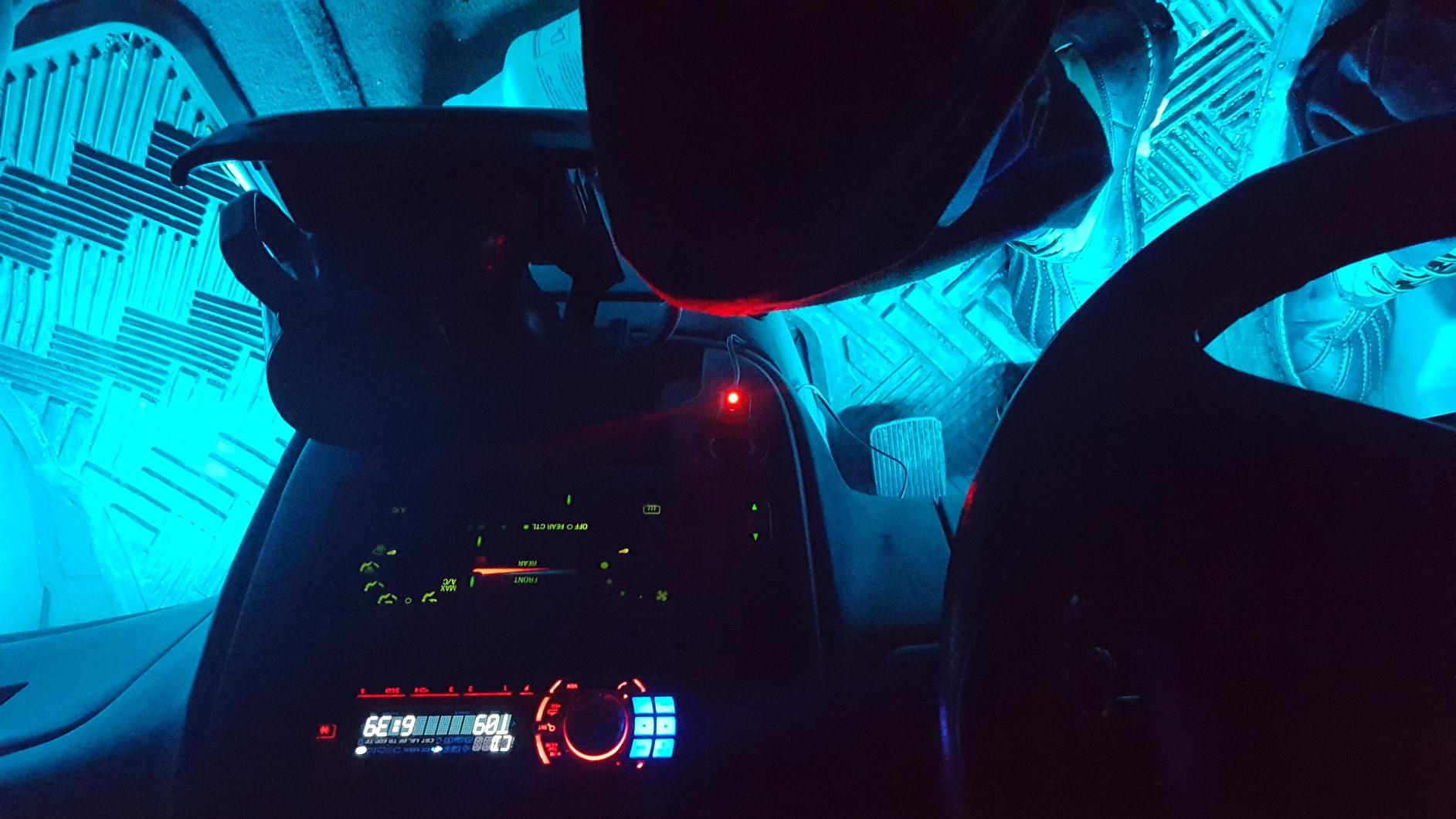 OPT7 Aura Interior Car Lights with Remote Control, Color Change, Music Sync Inside Ambient Lighting Kit, LED Light for Cars Trucks Under Dash Accessories, 4pc Single LED Strip, Easter Gifts customer photo 1