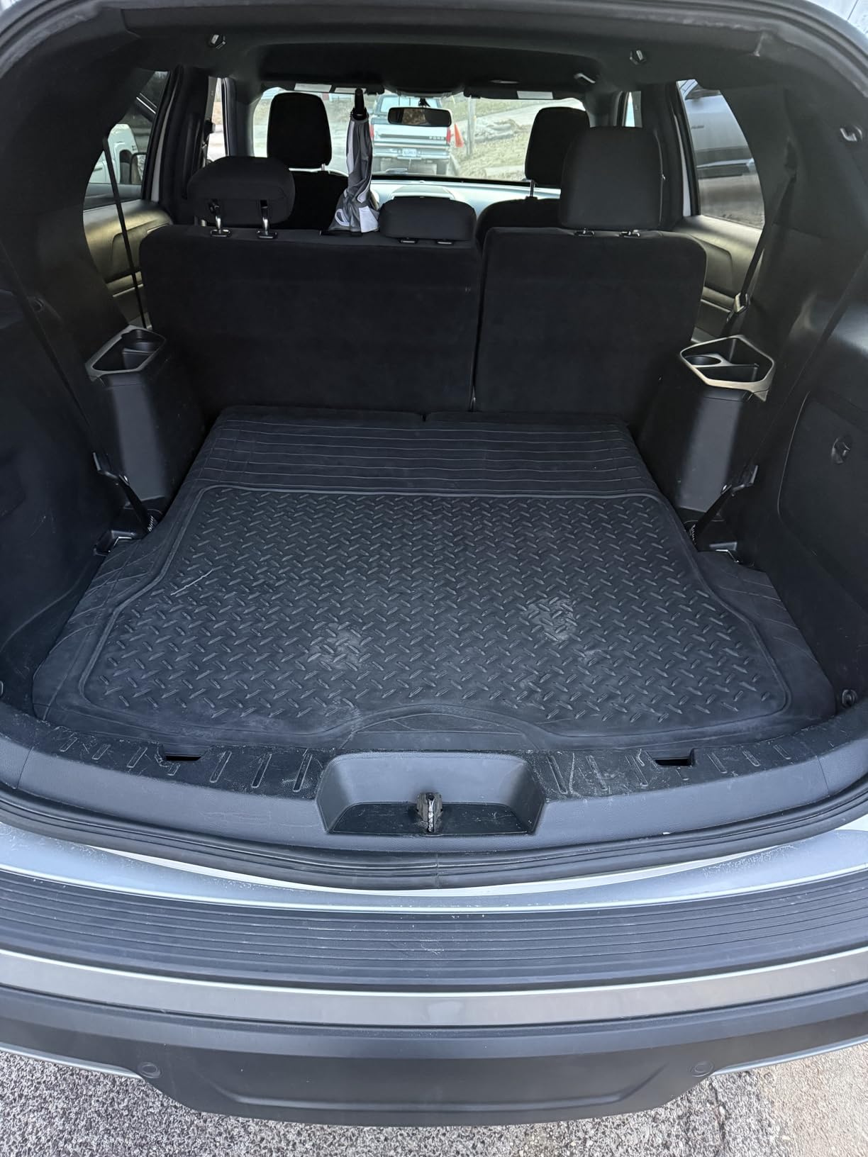 BDK Heavy Duty Rubber Cargo Mat Liner - All-Weather Trunk Protection, Trim-to-Fit Design for Cars, SUVs, Vans & Trucks - Non-Slip, Waterproof, Durable Cargo Floor Liner customer photo 1