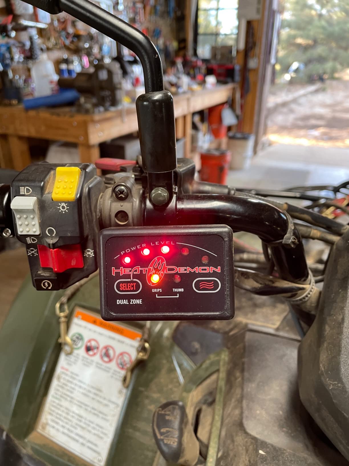 Heat Demon 215047 Dual Zone ATV Clamp-On Heated Grip Kit customer photo 1