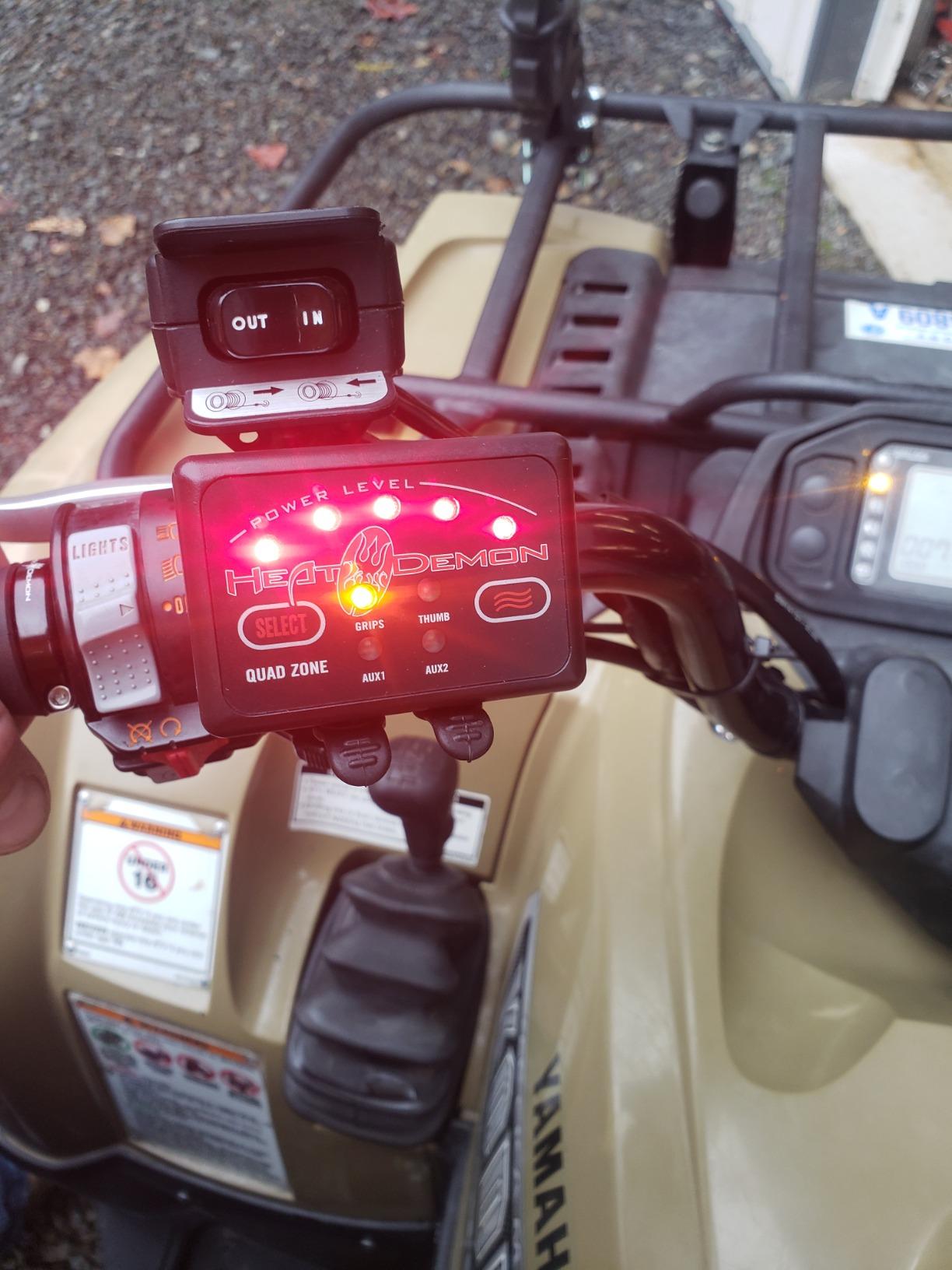 Heat Demon 215048 Quad Zone ATV Clamp-On Heated Grip Kit, Black customer photo 1