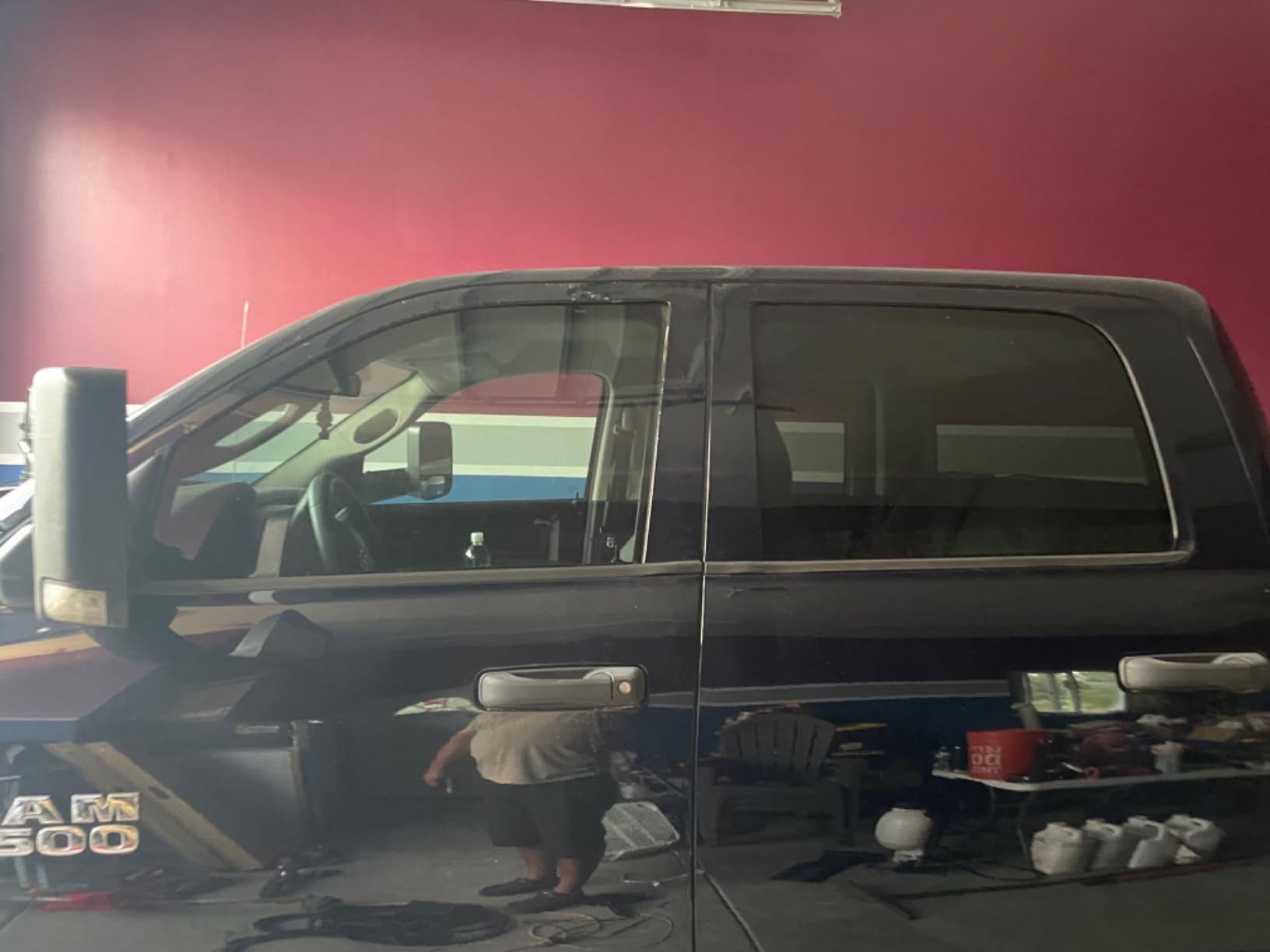 Rvinyl Window Tint Kit Compatible with Dodge Ram 2009-2018 4 Door Crew/Mega Cab - Black 20% - Single Ply No Bubble Film - Do it Yourself Vehicle Complete Precut Kit customer photo 2