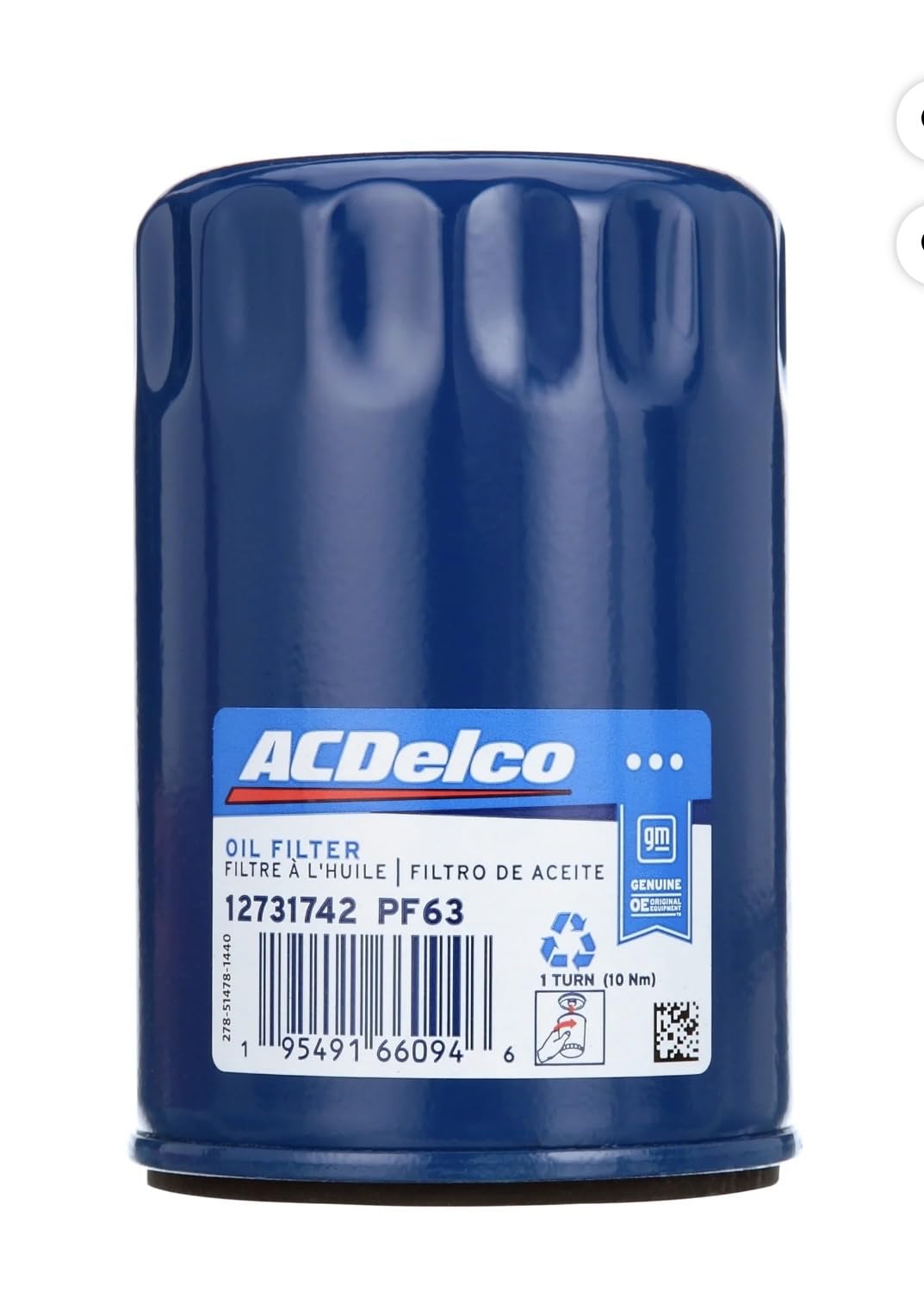ACDelco GM Original Equipment PF63 (12735811) Engine Oil Filter customer photo 1