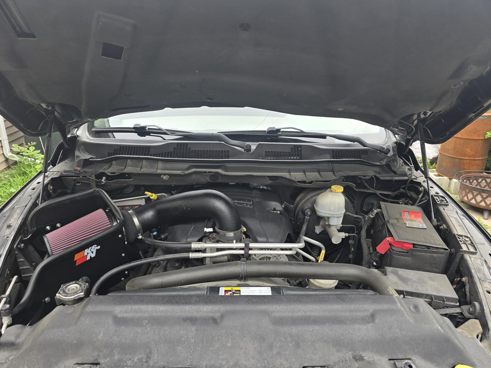 K&N Cold Air Intake System: High-Flow Air Filter, Increase Performance & Towing: Compatible with 2009-2023 RAM/DODGE 1500 Classic, 1500, 2500, 3500, 57-1561 customer photo 1
