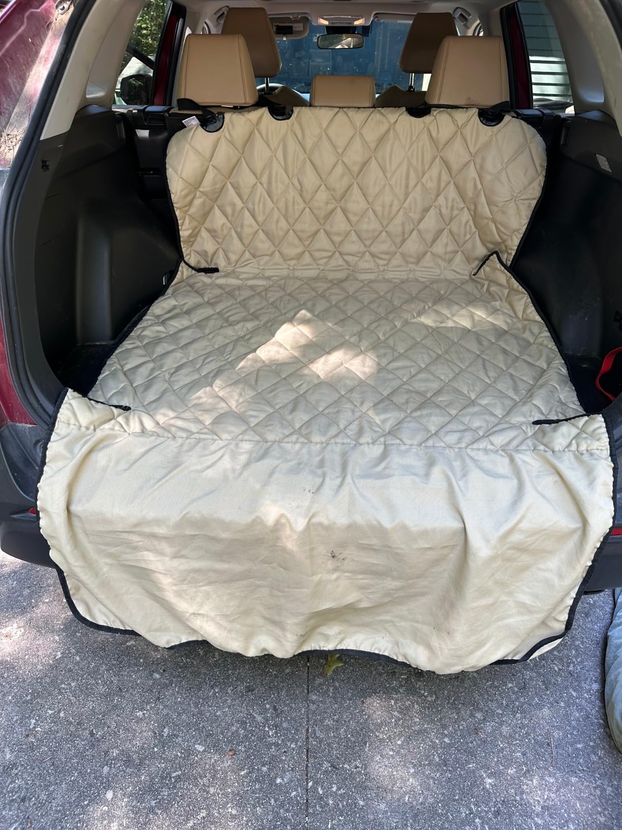 4Knines SUV Cargo Liner for Dogs - Dog Trunk Cover - Heavy-Duty, Waterproof Pet Seat Protector - Durable Cargo Liners for Dogs - USA-Based Company - Large (Black) customer photo 1