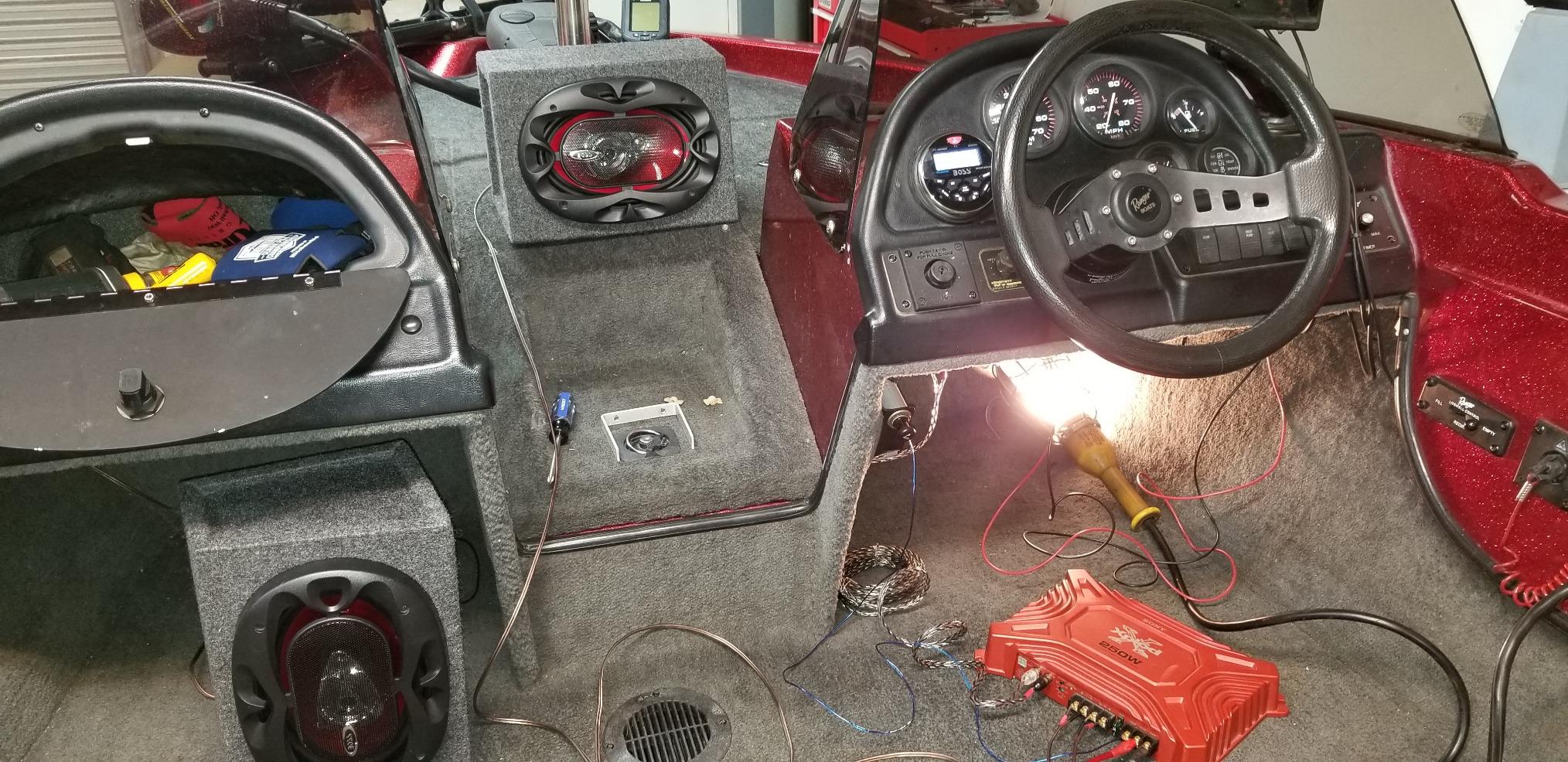 BOSS Audio Systems MGR350B Marine Boat Stereo Gauge Receiver - Bluetooth Head Unit, No CD DVD Player, Built-in 4 Channel Amplifier, Weatherproof, USB, USB Charging customer photo 1