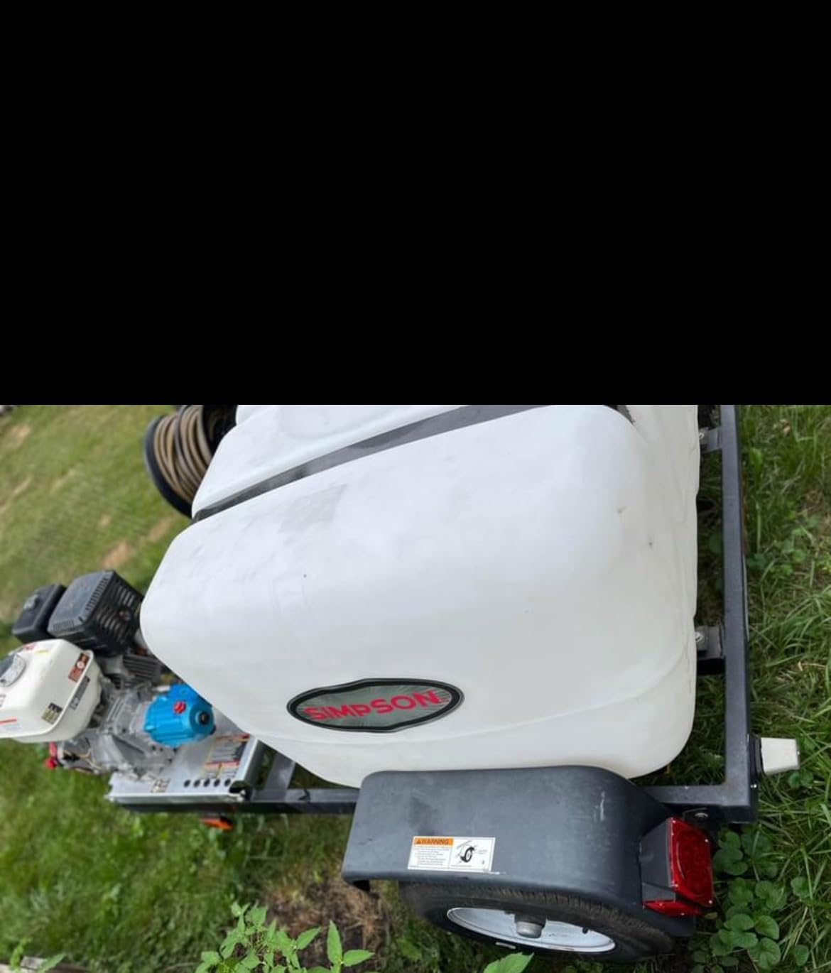 SIMPSON Cleaning Mobile Trailer 4200 PSI Cold Water Gas Pressure Washer System, 4.0 GPM, Vanguard Engine with Electric Start, 100-ft. Hose, 150-Gallon Tank, 95004 customer photo 2