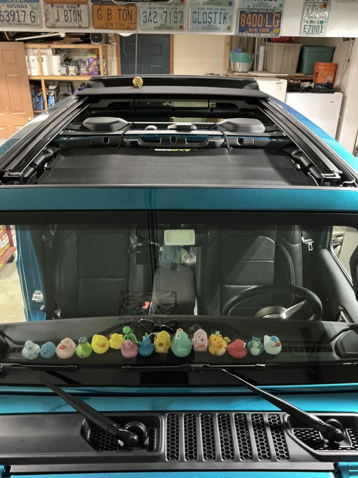 Alien Sunshade Jeep Wrangler JK Black (2007-2018) Full Length Mesh Sun Shade for JK 2 Door - Blocks UV, Jeep Gifts, Wind, Noise - Bikini Jkini Top Cover for Sport, Sport S, Sahara, Rubicon customer photo 2
