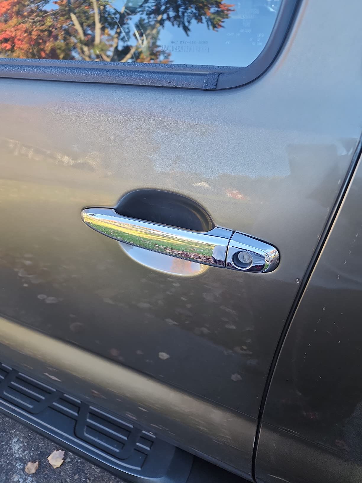 Compatible with(Just overlay Stick on, NOT for SNAP IN Replacement) 4 Chrome Door Handle Covers for Toyota 4RUNNER 2005-2008 / AVALON 05-08 / CAMRY 2007-2011 / SIENNA 05-2012 / TACOMA 2005-2015 customer photo 2
