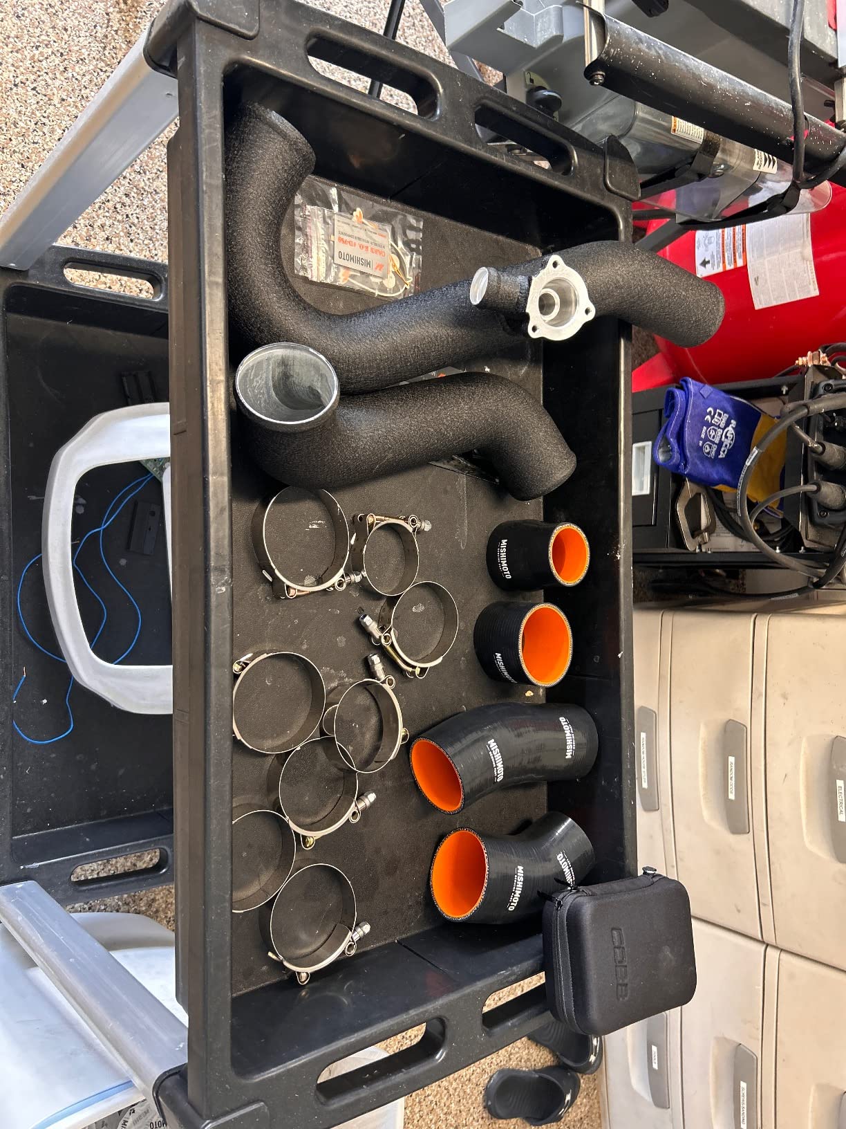 Mishimoto MMICP-MUS4-15WBK Intercooler Pipe Kit Compatible With Ford Mustang EcoBoost 2015+ Wrinkle Black customer photo 1