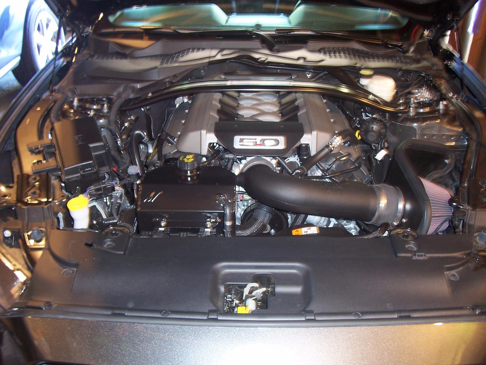 K&N Cold Air Intake System: High-Flow Air Filter, Increase Performance & Acceleration: Compatible with 2015-2017 Ford: Mustang GT, 63-2590 customer photo 1