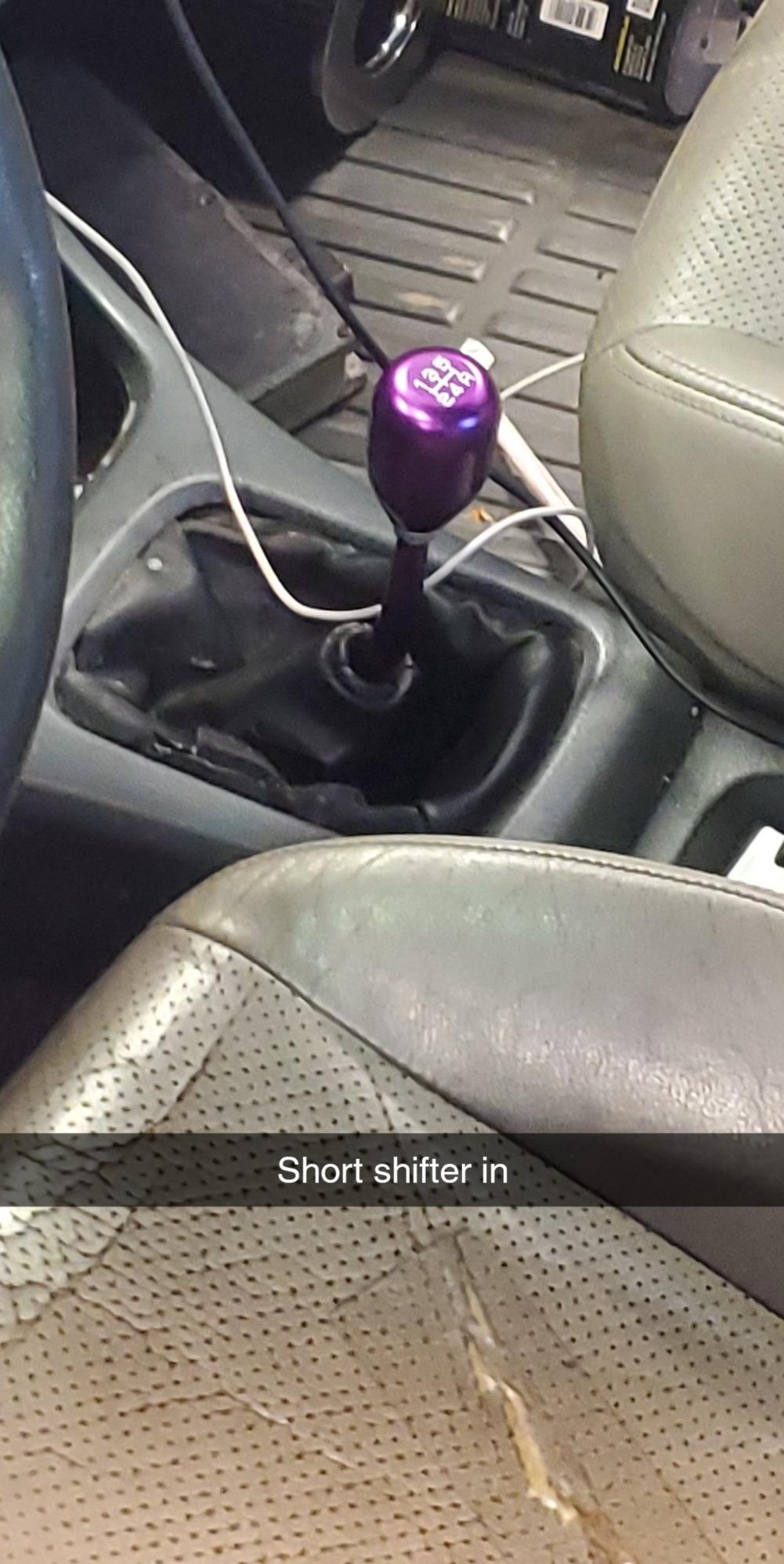Auto Dynasty Compatible with Civic/Del Sol/CRX/Integra Double Bend Short Throw Shifter (Black)+5-Speed Gear Knob (Silver) customer photo 1