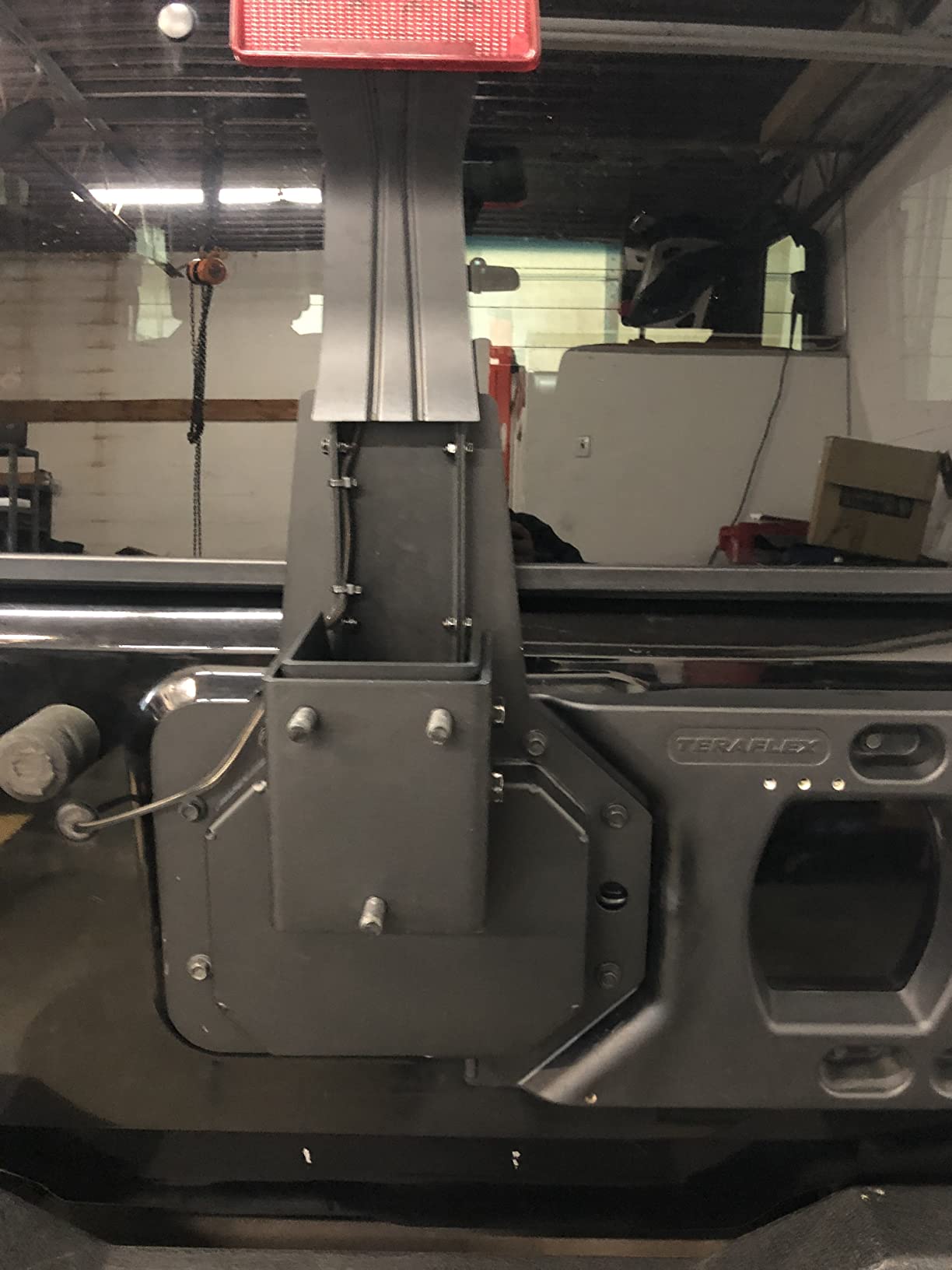 Rugged Ridge HD Tire Carrier | Black, Wheel Mount, Heavy Duty | 11546.52 | Fits 2007-2018 Jeep Wrangler JK customer photo 2