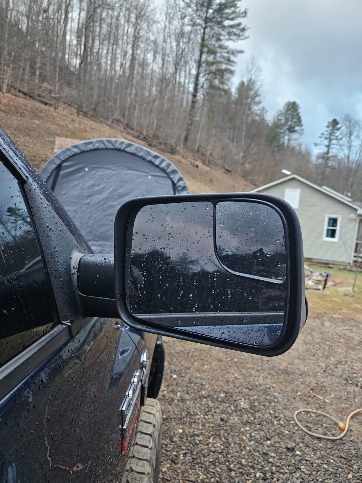 ECCPP Towing Mirrors Fit 02-08 For Dodge For Ram 1500 03-09 For Dodge For Ram 2500 3500 Pickup Truck Power Heated Tow Folding Side View Black Mirror Pair Set Right Passenger And Left Driver Side customer photo 2