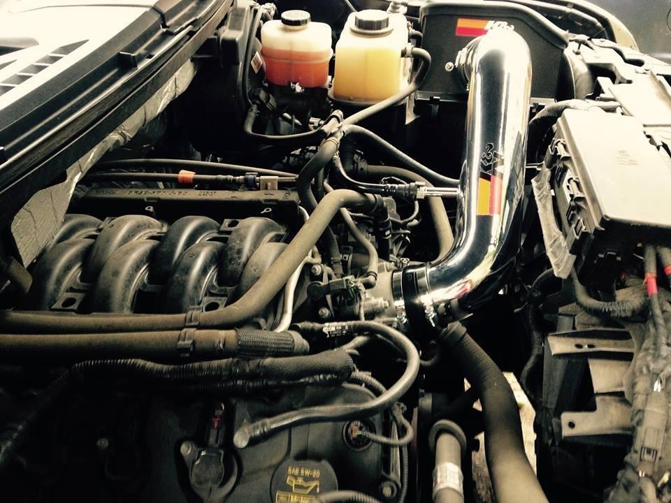 K&N Cold Air Intake System: High-Flow Air Filter, Increase Performance & Towing: Compatible with 2011-2014 FORD F150, 57-2581 customer photo 2