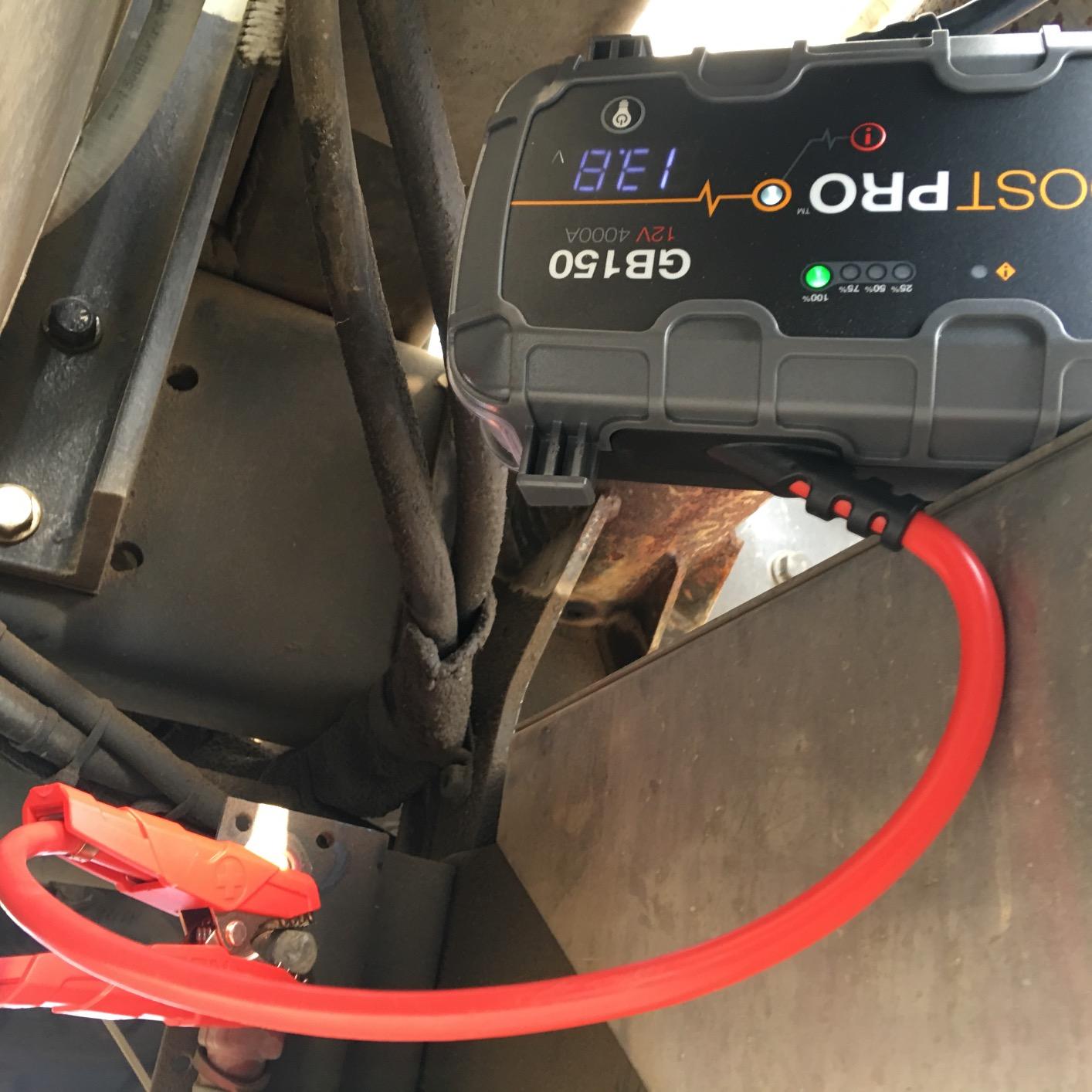 NOCO Boost GB150: 3000A UltraSafe Jump Starter - 12V Lithium Battery Booster Pack, Portable Jump Box, Power Bank & Jumper Cables - for 9.0L Gas and 7.0L Diesel Engines customer photo 2