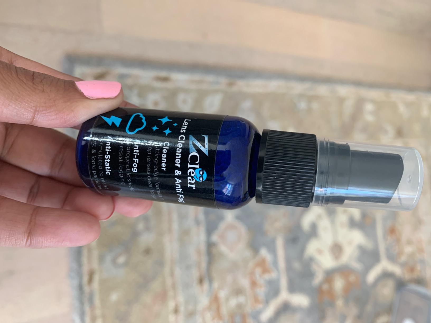 Z Clear Anti-Fog 6oz Spray | Eye glasses cleaner | Goggles anti fog | Sunglasses cleaner | Windshields | Mirrors | Visors | Safe for all Lenses |+ With Microfiber Cloth customer photo 1