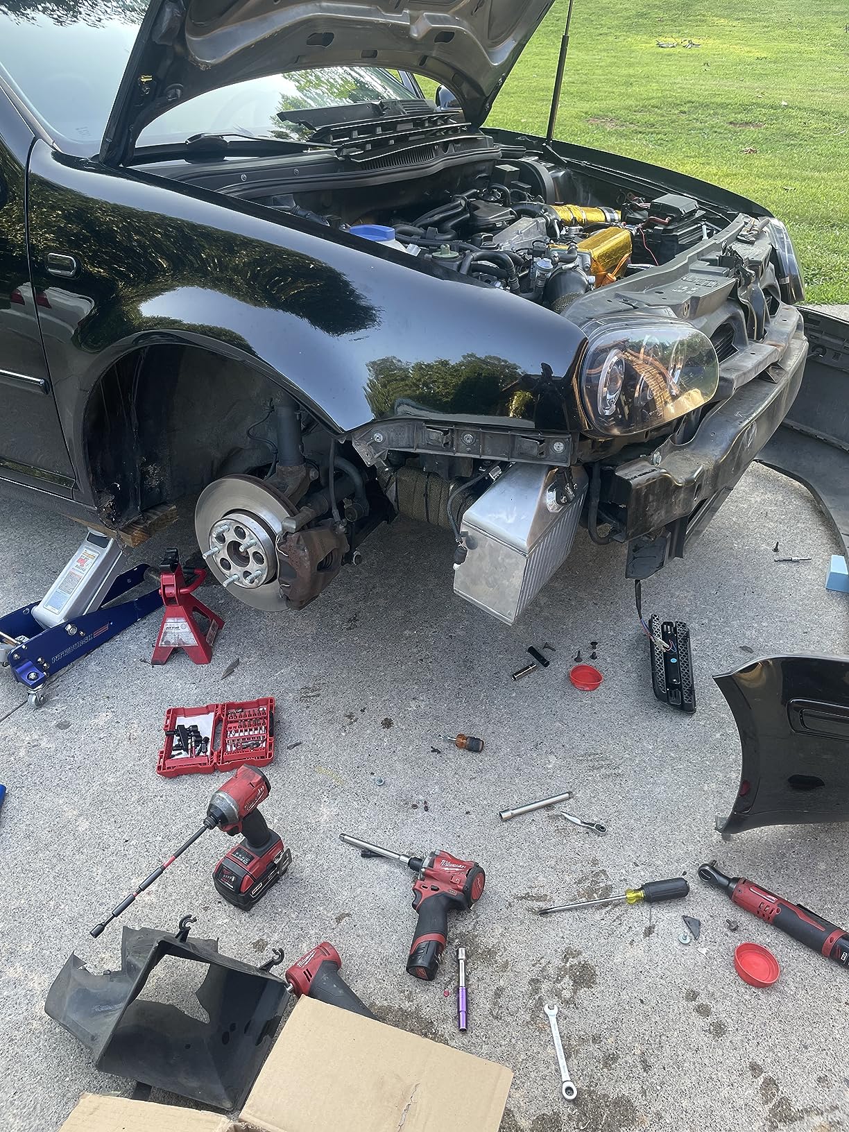 Front Mount Turbo Intercooler Kit With Red Intercooler Pipe Replacement For Audi A3/S3 2006-2010, For VW Golf MK5/MK6, For Passat B6/B7 1.8T 2.0T (Version 2) customer photo 1