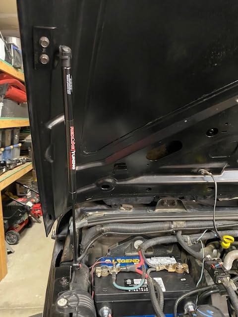 Redline Tuning 21-20002-02 Hood Quicklift Plus Bolt-in System V2 Compatible with Jeep Wrangler JK 2007-2017 (All Black Components) customer photo 2