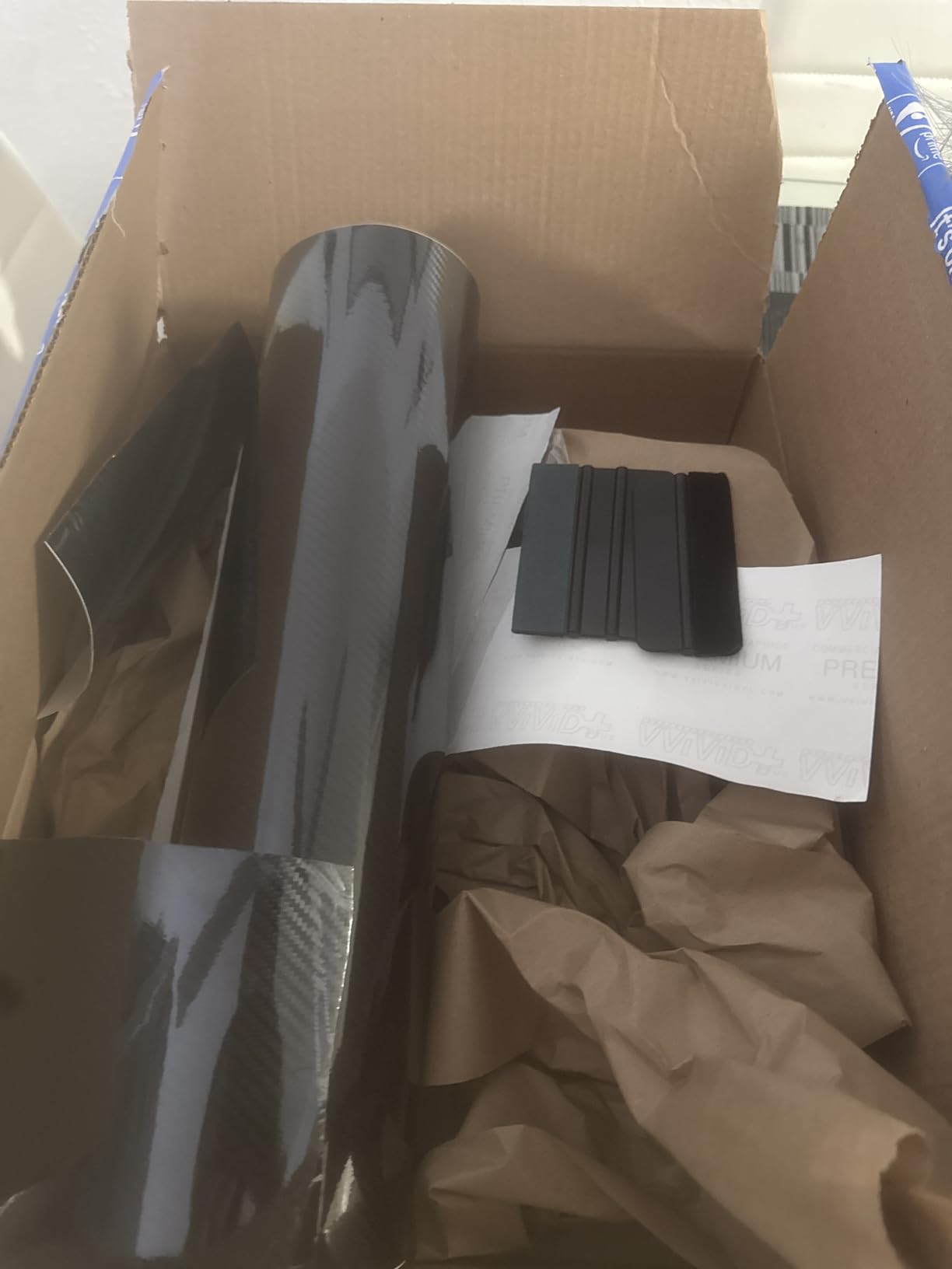 VViViD Epoxy High Gloss Carbon Vinyl Automotive Wrap Film DIY Easy to Install No Mess (1ft x 5ft, Black) customer photo 1