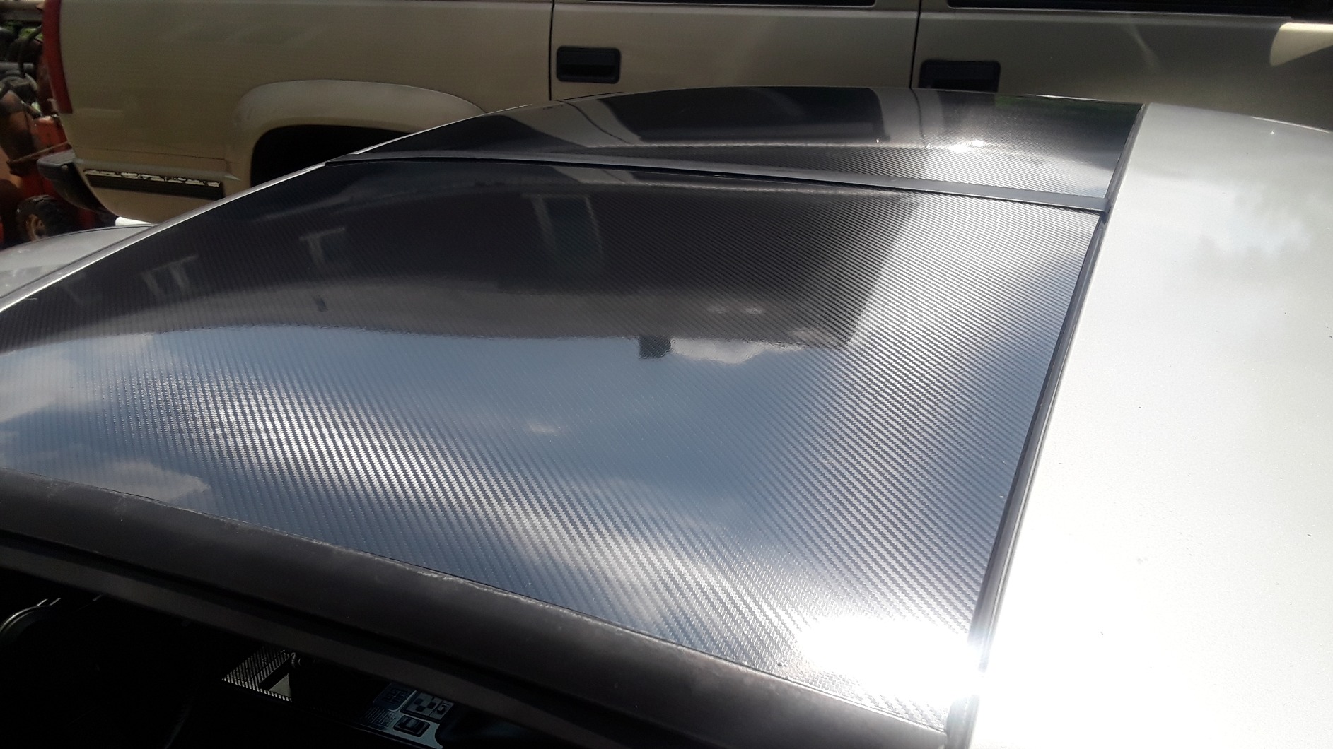 VViViD Epoxy High Gloss Carbon Vinyl Automotive Wrap Film DIY Easy to Install No Mess (1ft x 5ft, Black) customer photo 2
