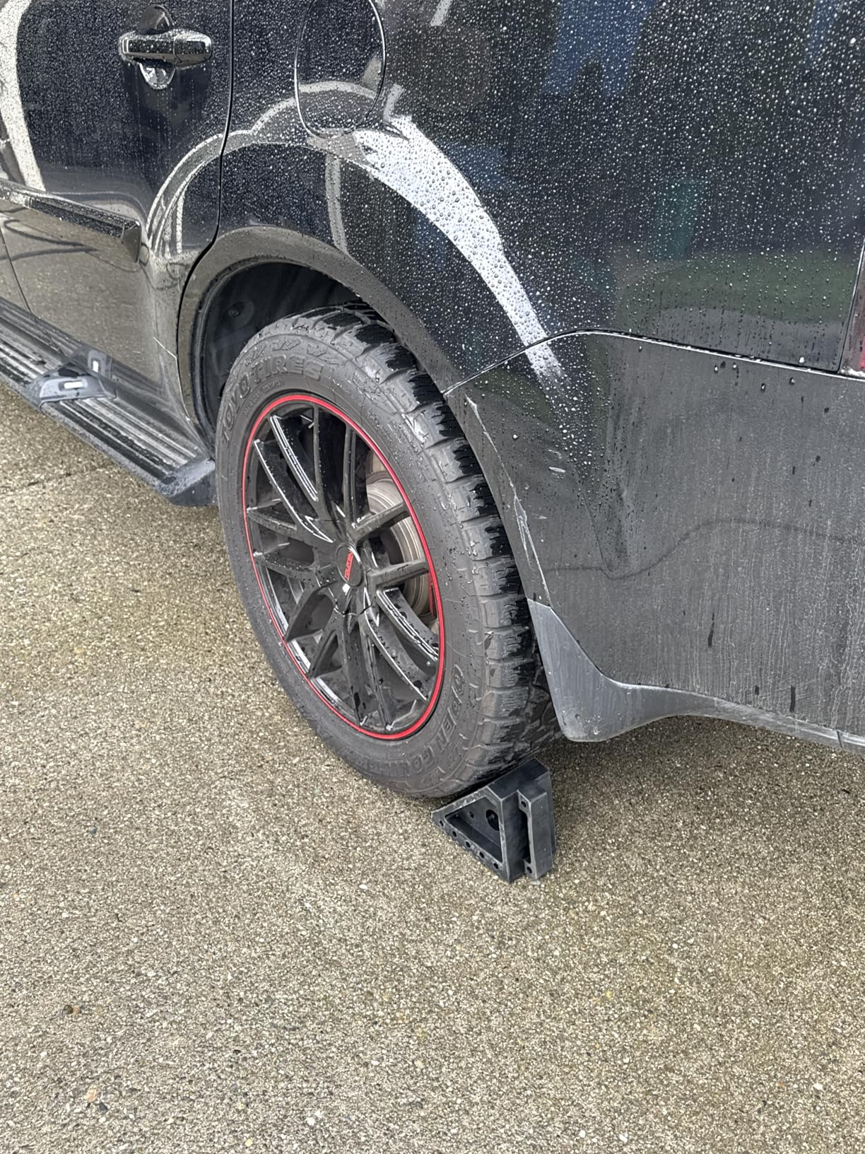 MaxxHaul Solid Rubber Wheel Chock 2-Pack | 8